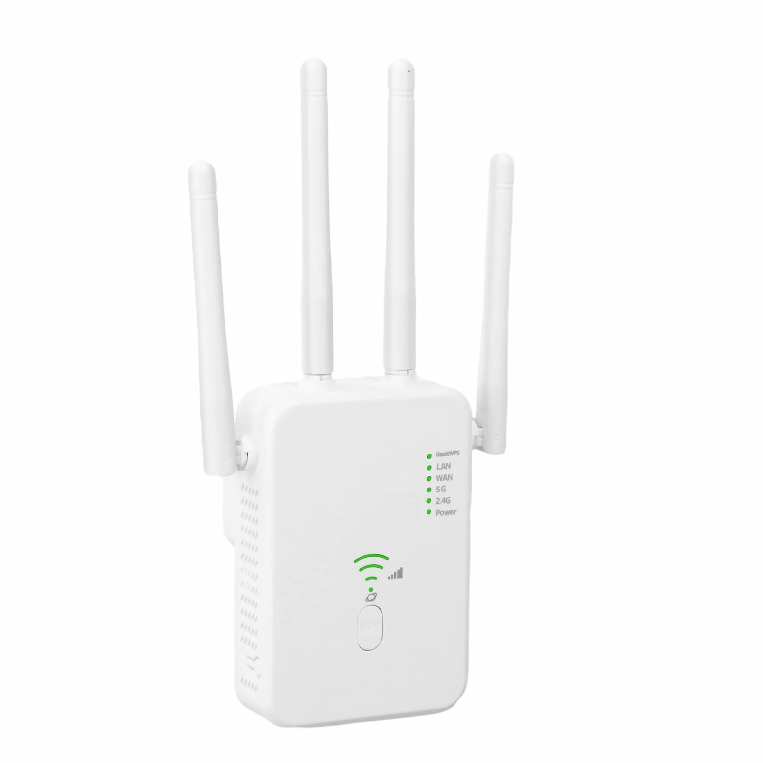 Ripetitore Wifi Potente Per Casa, Amplificatore WiFi Potente Extender WiFi 1200Mbps 5GHz & 2.4GHz Dual Band con Porta WAN, Porta LAN, Compatibile con Modem Router (Bianco)