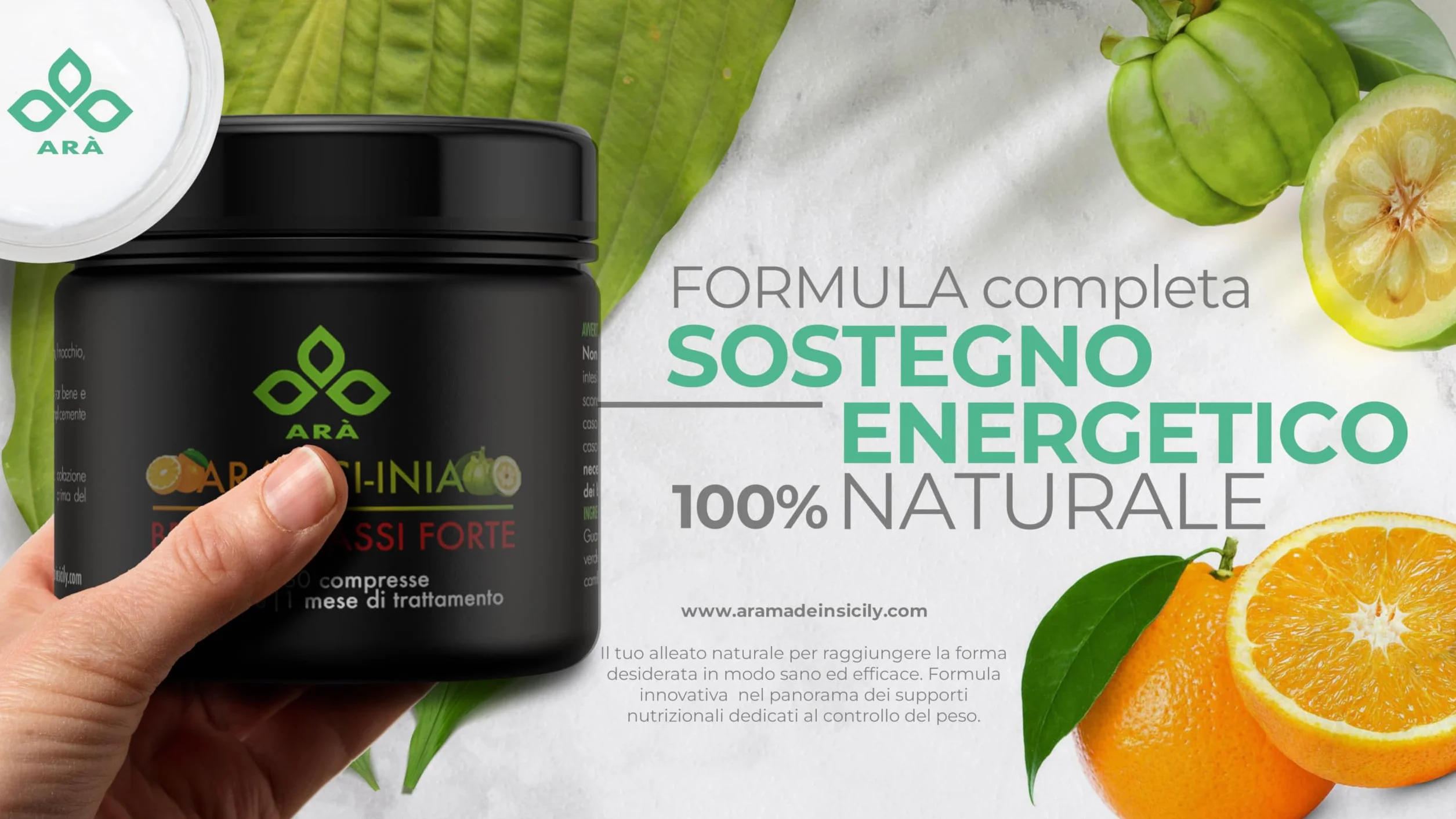 ARÀ Garcinia Cambogia Integratore Alimentare 60 CPR Made in Italy