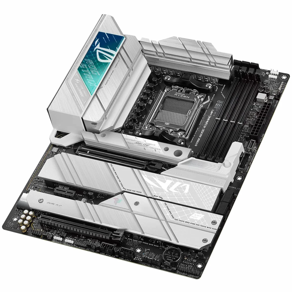 ASUS ROG Strix X670E-A Scheda Madre Gaming ATX, AMD AM5, DDR5, Intel 2.5Gb Ethernet, WiFi 4xSATA 6GB/s, Nero