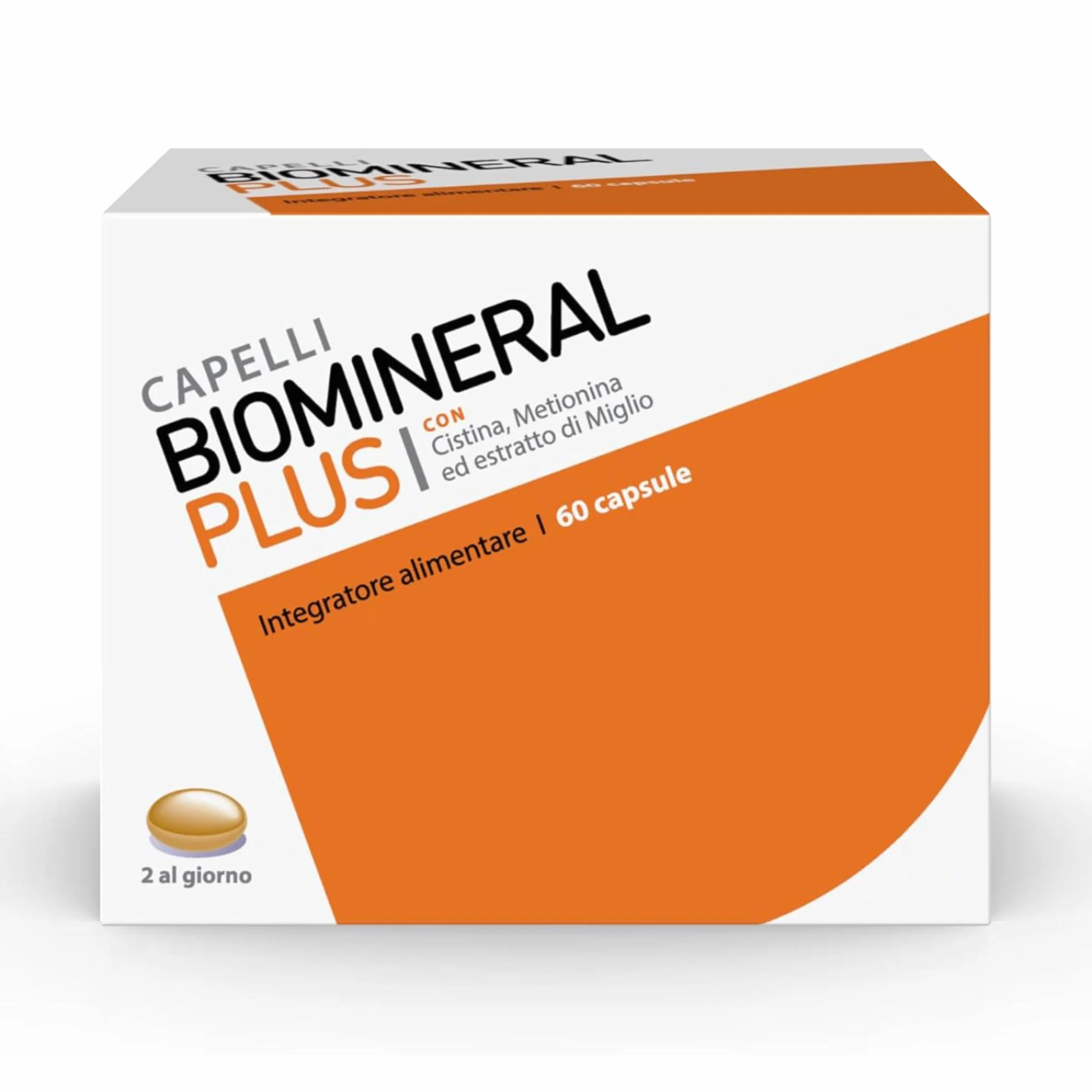 Biomineral Plus Capelli 60 Compresse Integratore Capelli con Cistina Metionina Biotina