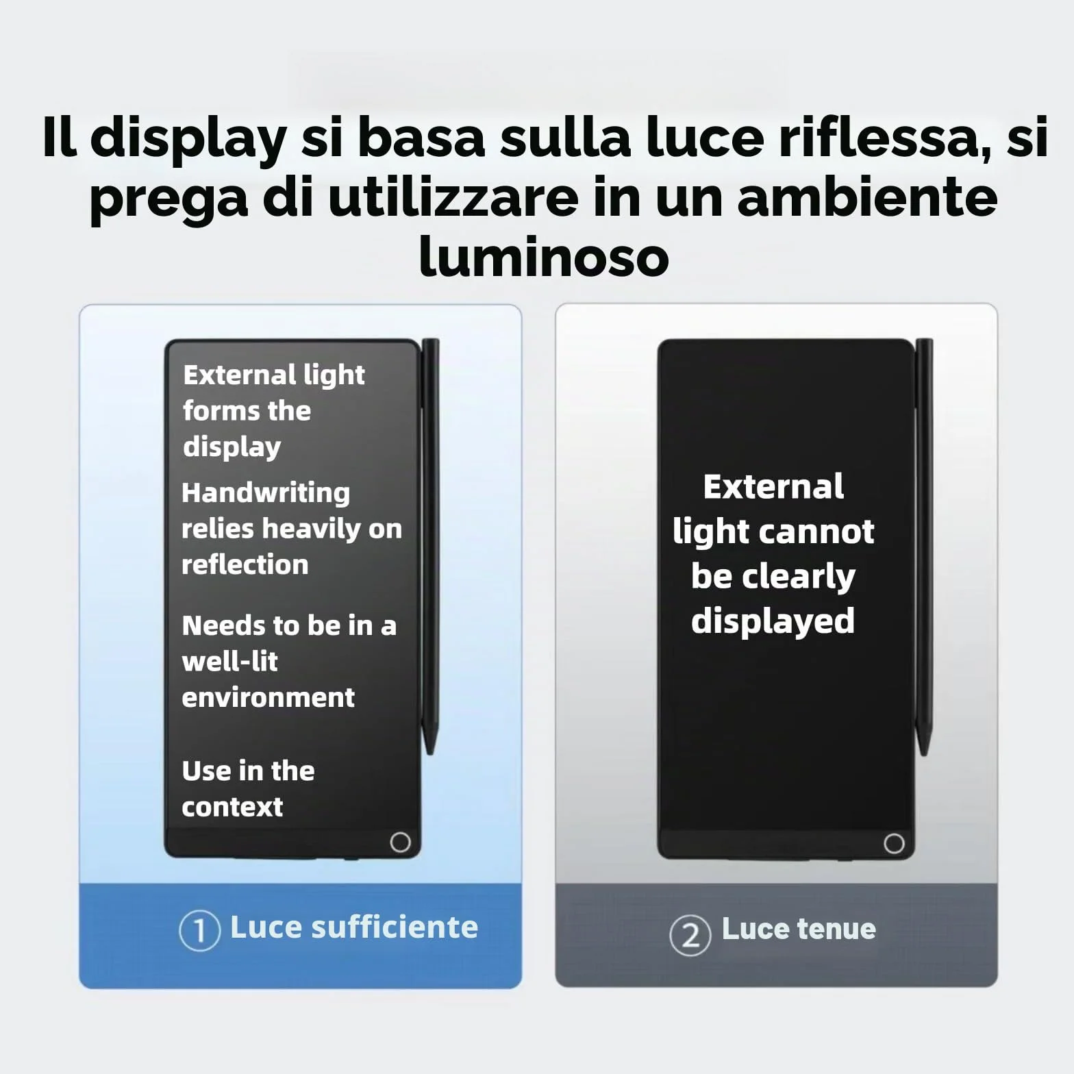 EMEBAY Tablet da Scrittura LCD 6,5 Pollici Mini Blocco Note Digitale Cancellabile Schermo Intero con Custodia per Bambini Adulti