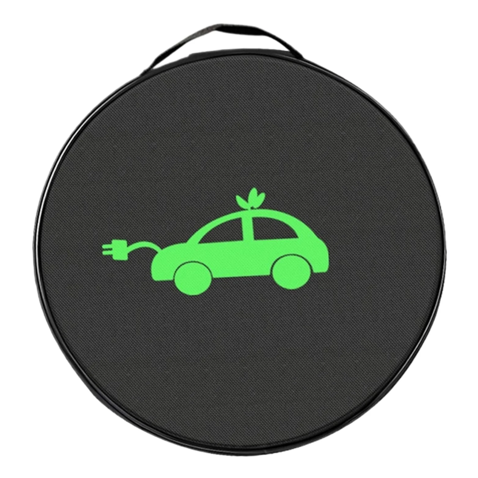 Borsa per Cavi Elettrici Borsa portacavi Impermeabile for Veicoli elettrici, Custodia for Cavi, Resistente all'Usura, Organizer for Cavi EV Leggero for Veicoli elettrici(Black-Round)