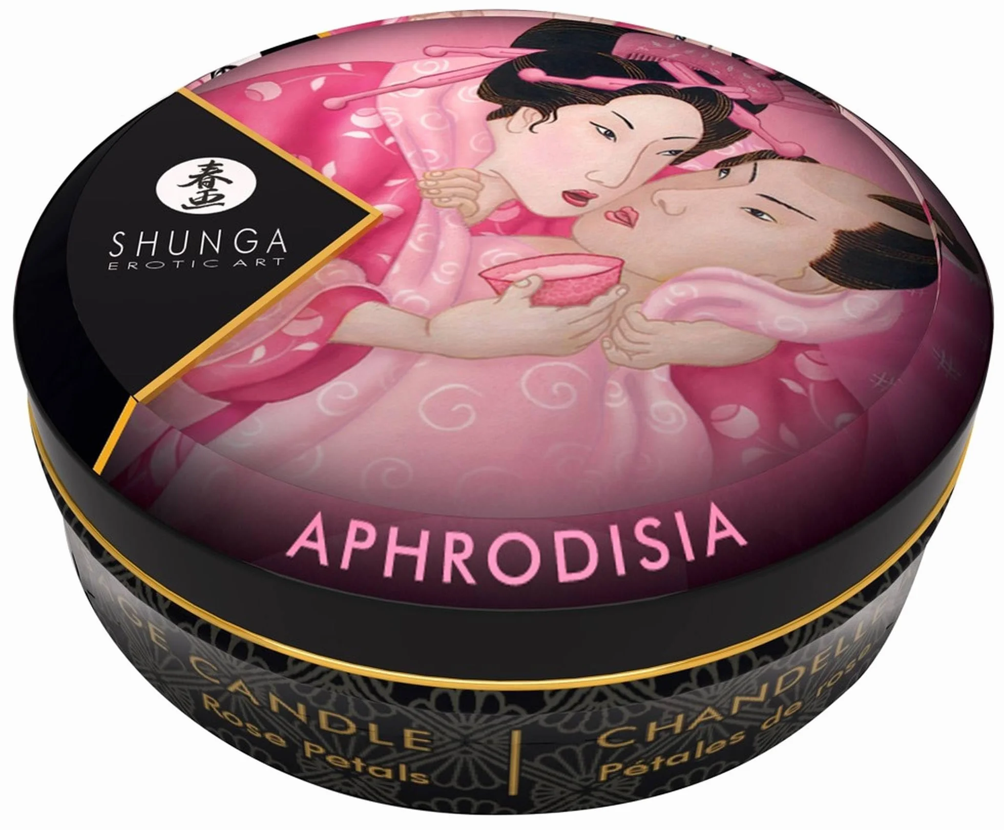 Shunga Massage Candle Rose Petal 6 x 30 ml