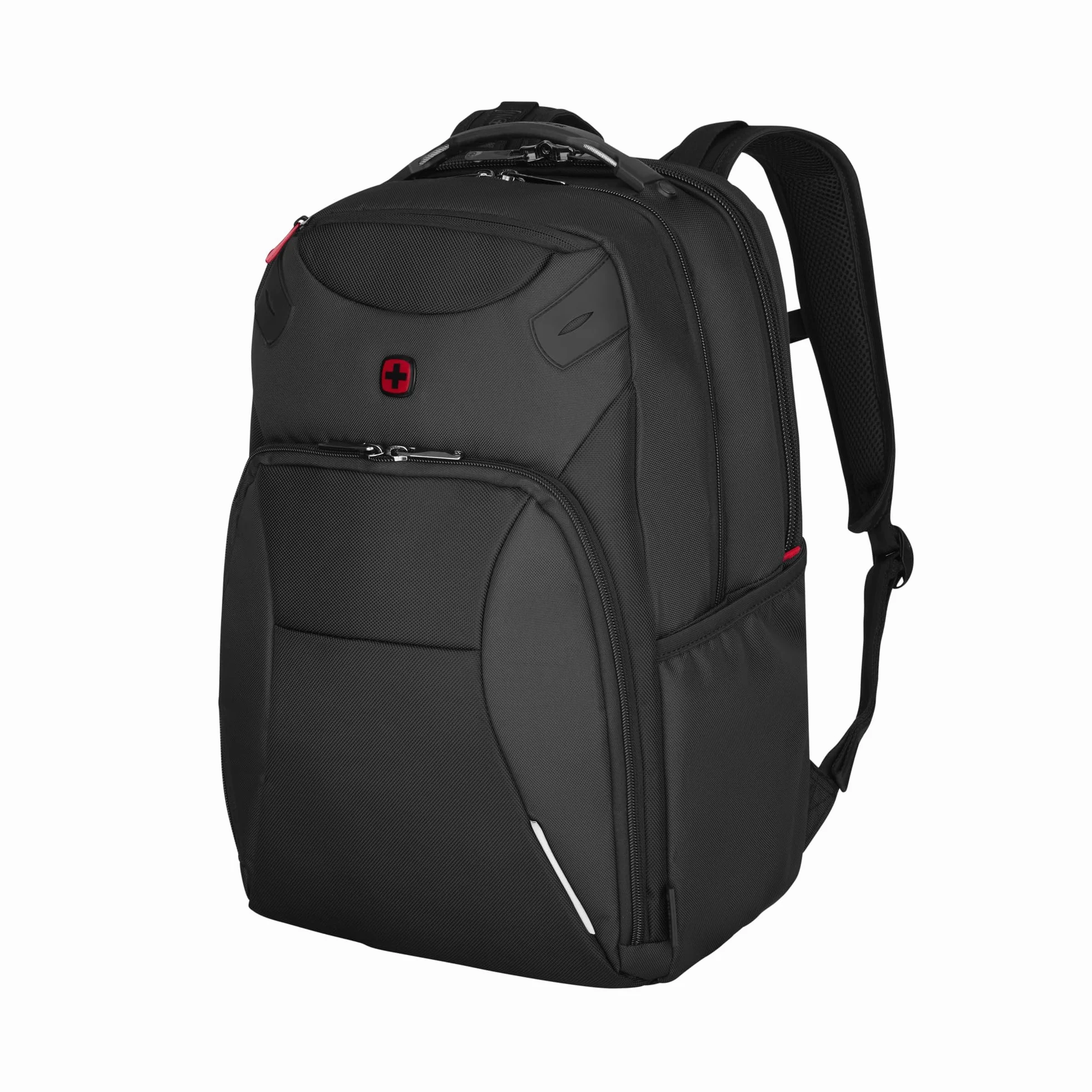 WENGER Zaino Porta PC Cosmic, Notebook 17”, Tablet 10”, 30 l, Organizer, Uomo Donna, Ufficio Viaggi di Lavoro Università, Nero, 653187