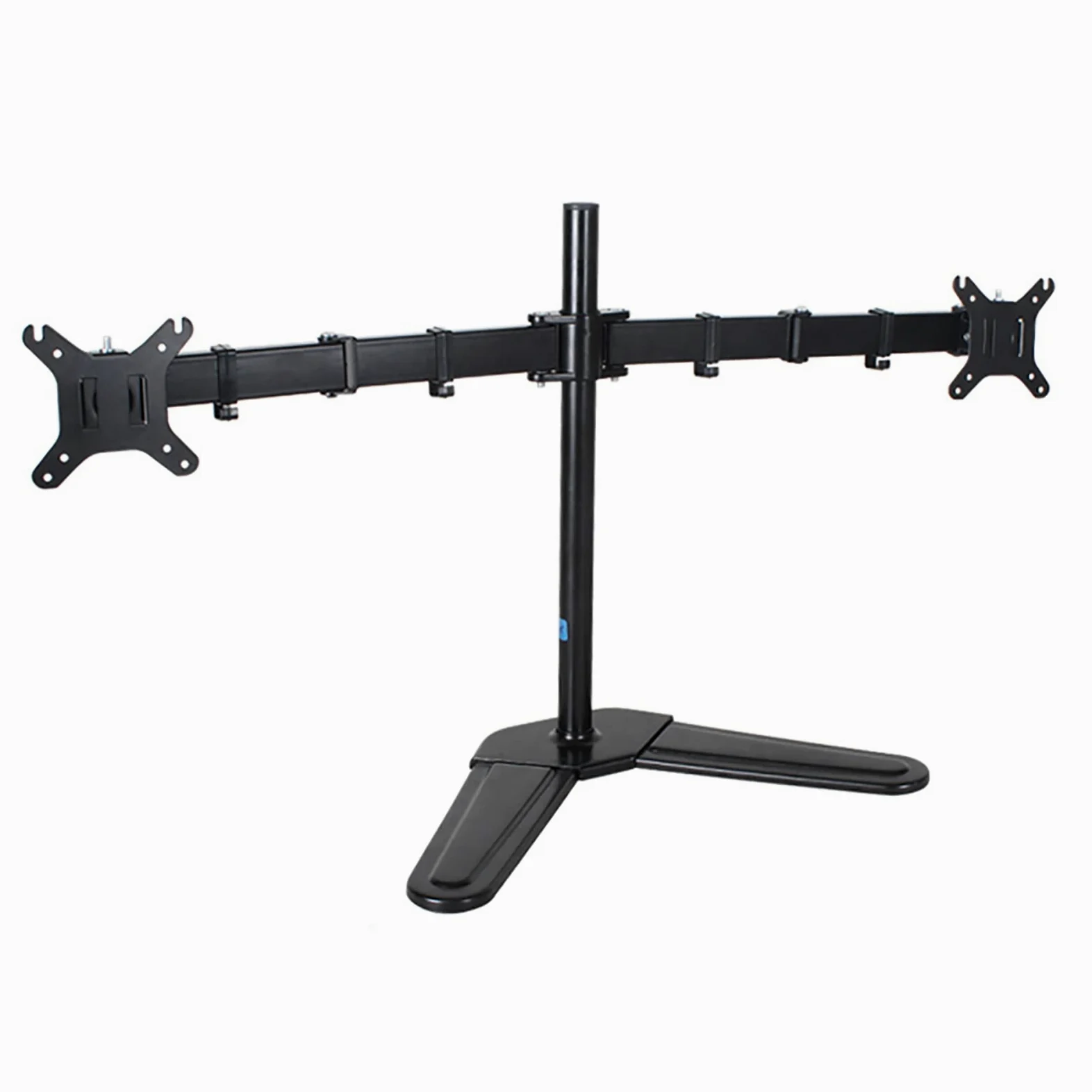 Supporto Per Doppio Monitor, Supporto Da Tavolo Per Tv Autoportante Completamente Regolabile, Adatto A 2 Schermi Fino A 32 Pollici, Base Da Tavolo Robusta E Completamente Regolabile Per Doppio Monito