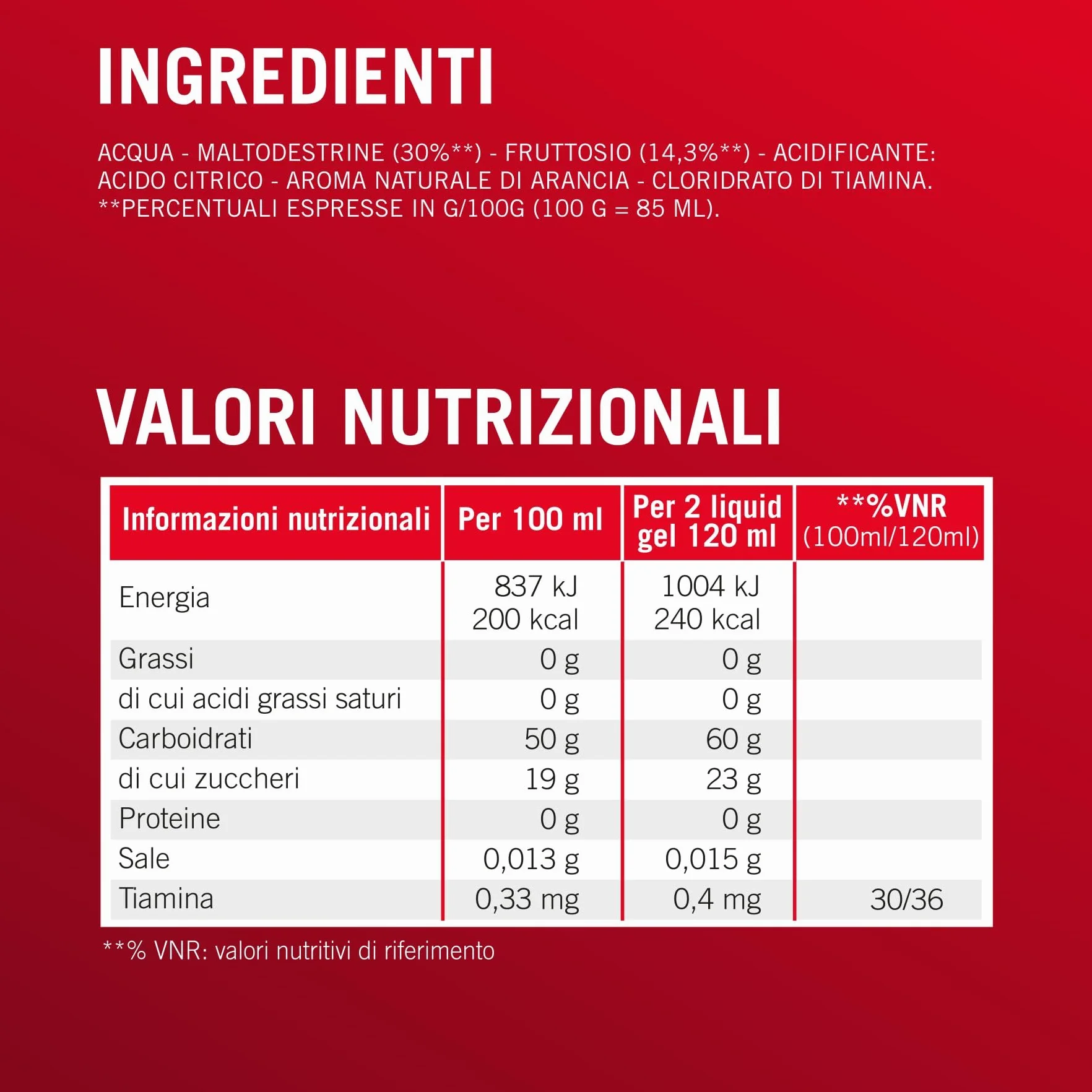 Enervit Liquid Gel Limone Gel Energetico 30g Carboidrati 60ml 4 Pack