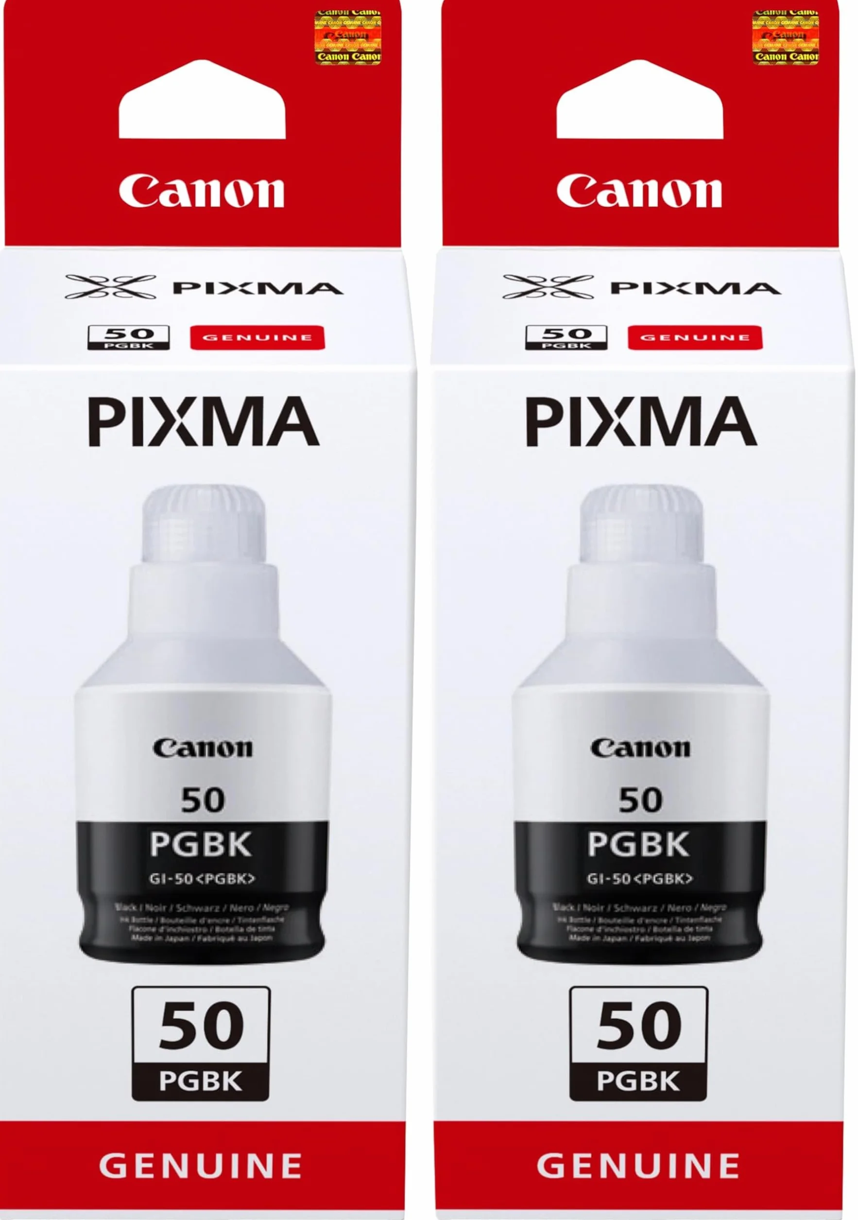 Canon GI-50 PGBK Serbatoio Inchiostro, Nero pigmentato (Confezione da 2)