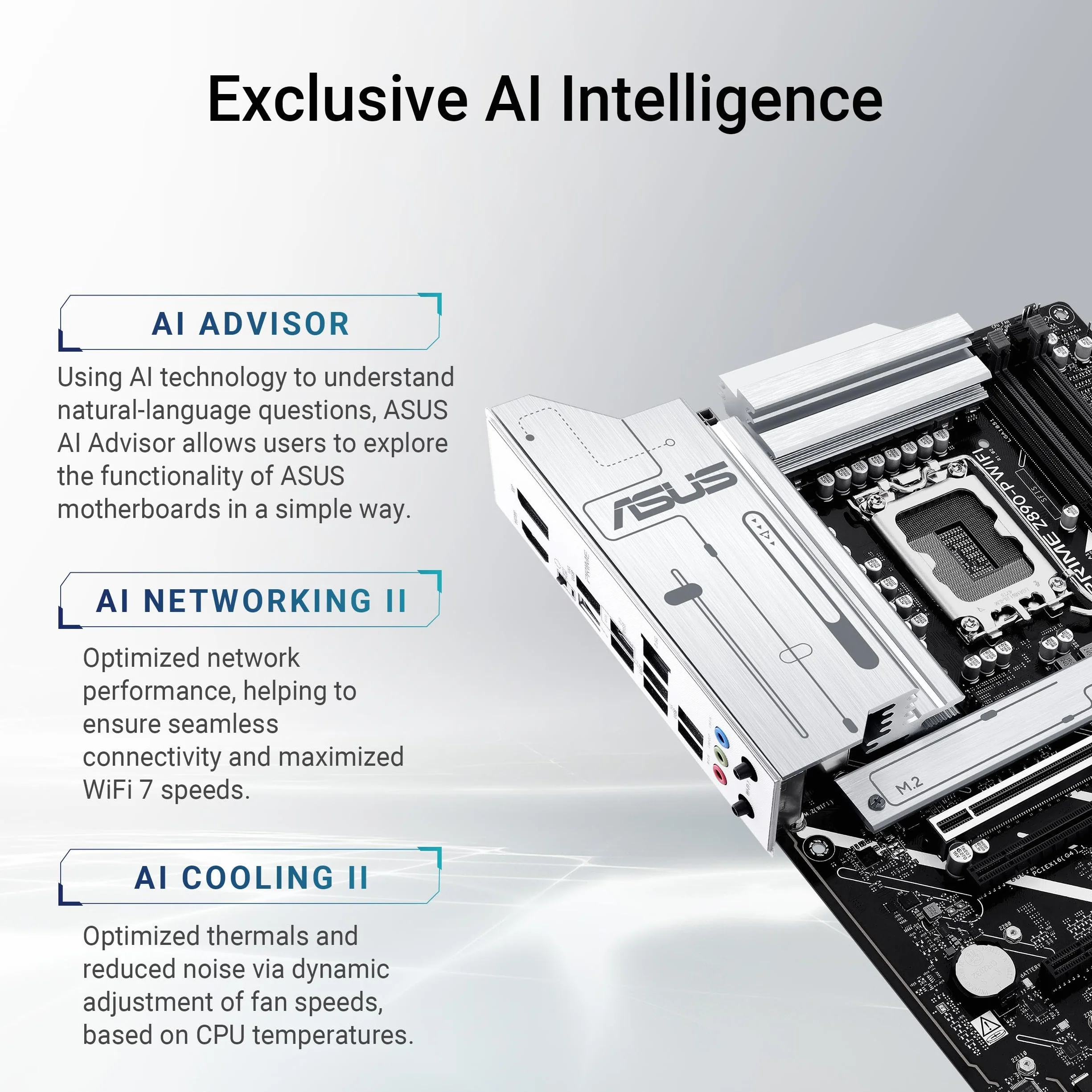 ASUS Intel PRIME Z890-P WIFI, Scheda madre Intel ATX, 14+1+2+1 Fasi di Alimentazione, Slot DDR5, PCIe 5.0, GPU di Nuova Generazione, Porta USB-C Thunderbolt 4, Wi-Fi 7, Q-Antenna