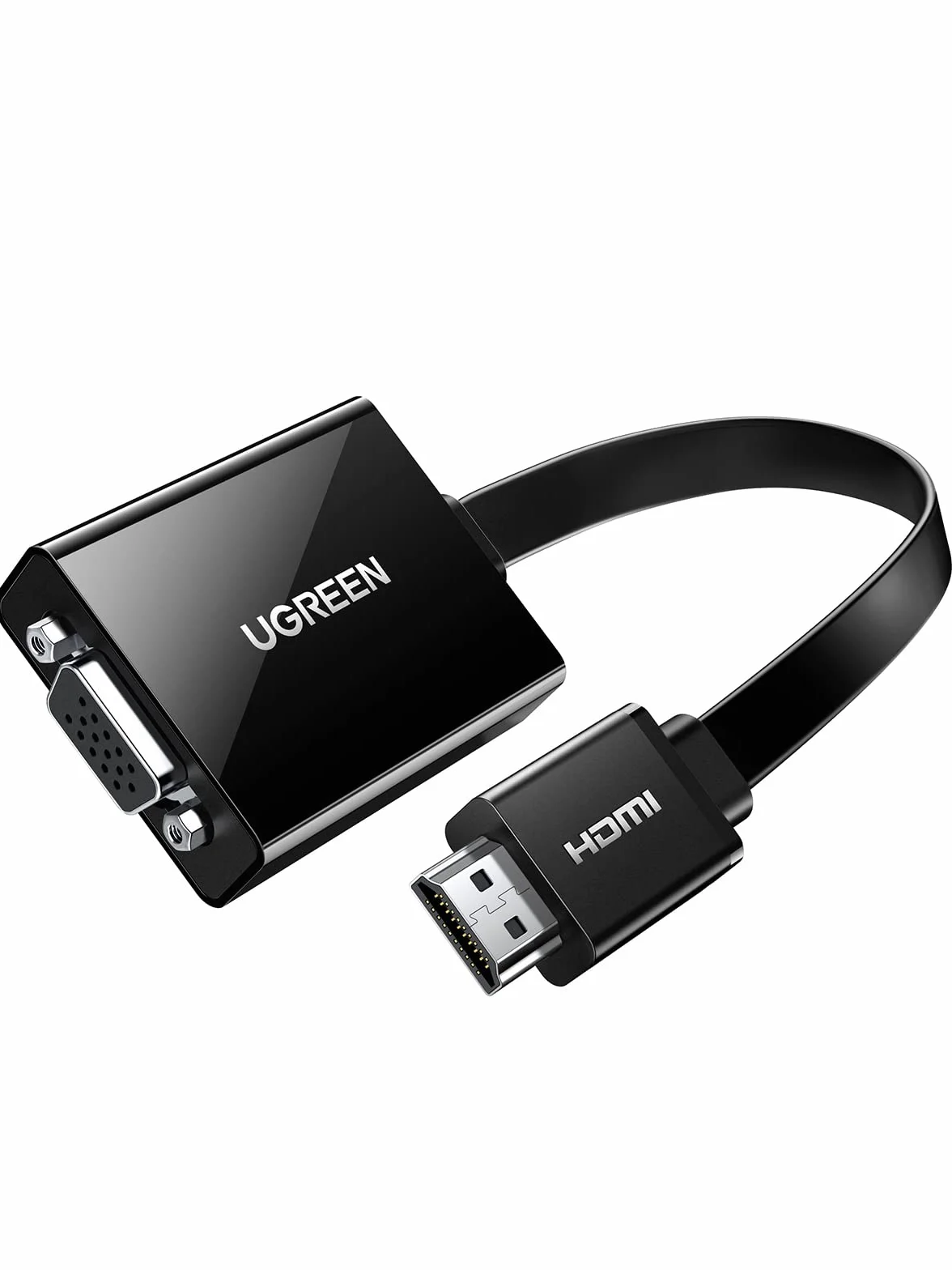UGREEN - Cavo adattatore HDMI a VGA, 1080P, HDTV attivo, trasmissione audio, supporta PC, laptop, Chromebook, Raspberry Pi, nero
