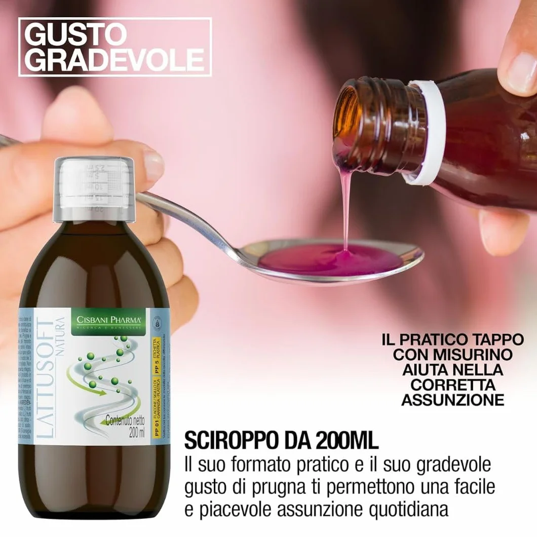 Lattusoft Sciroppo Lattulosio Prugna Tamarindo Regolarità Intestinale