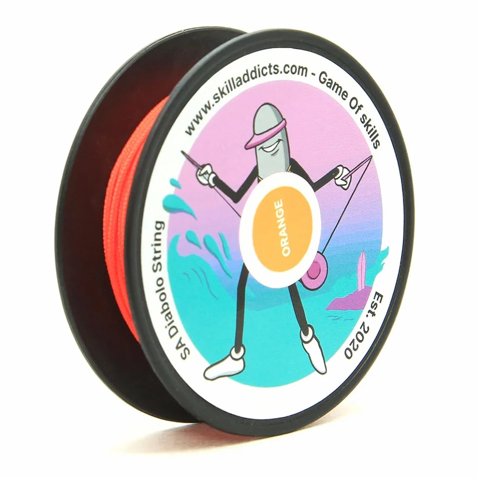 Corda per diabolo arancione rotolo 10 m super luminoso