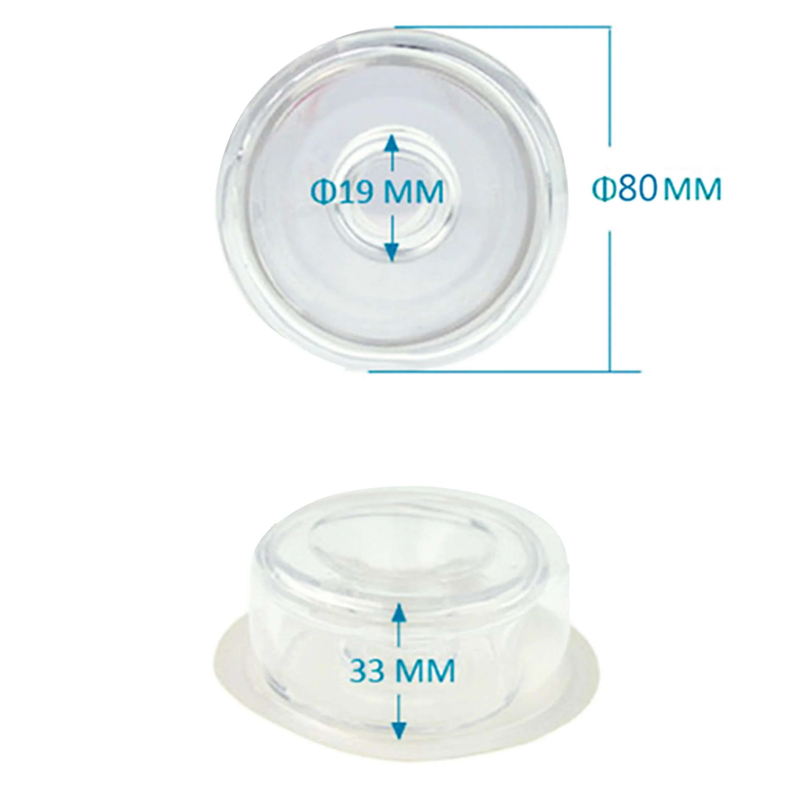 Manicotto per pompa pene TPE morbido flessibile bianco 3cm x 7,5cm FOPS P02-5