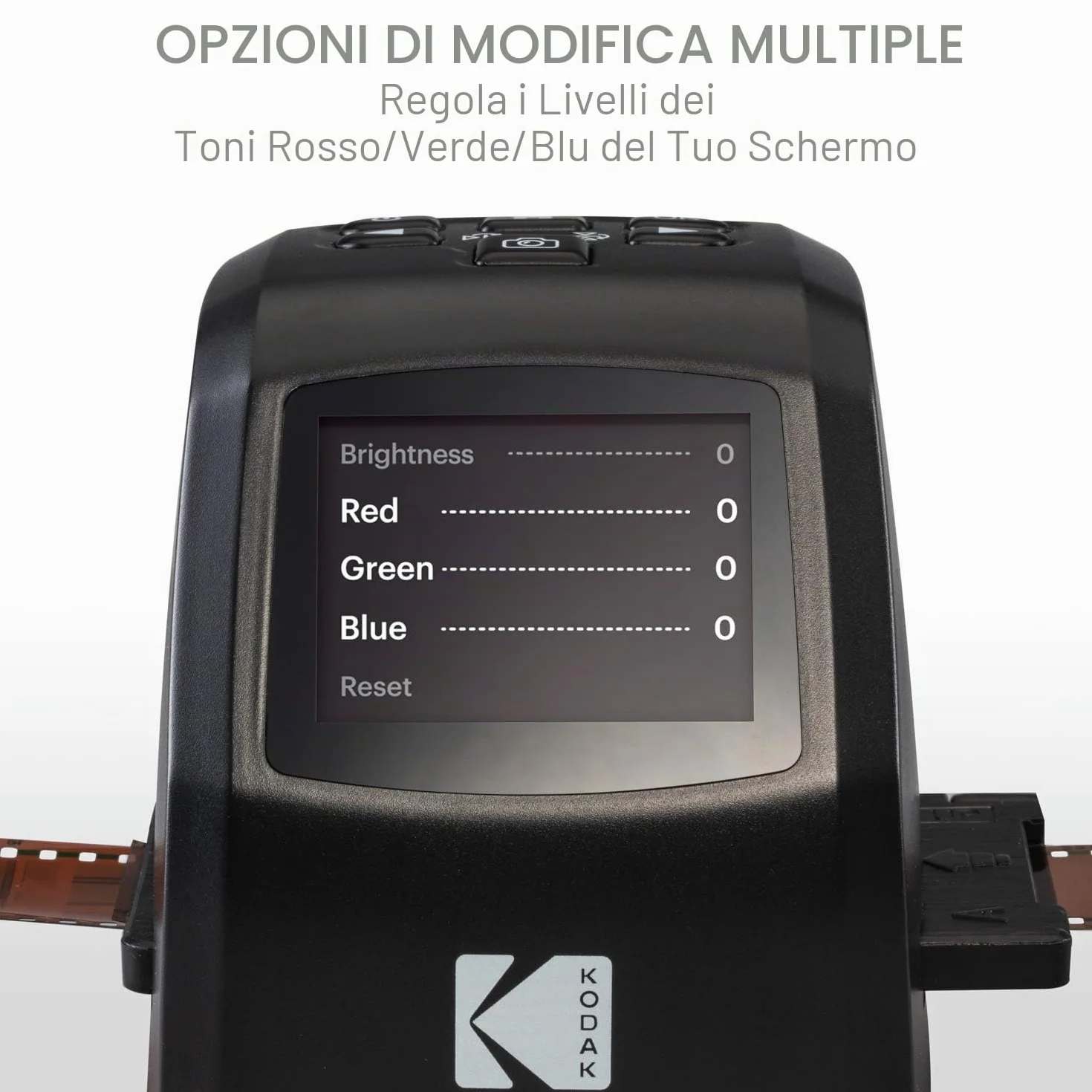 Kodak Mini Scanner Digitale Pellicole Diapositive Nero