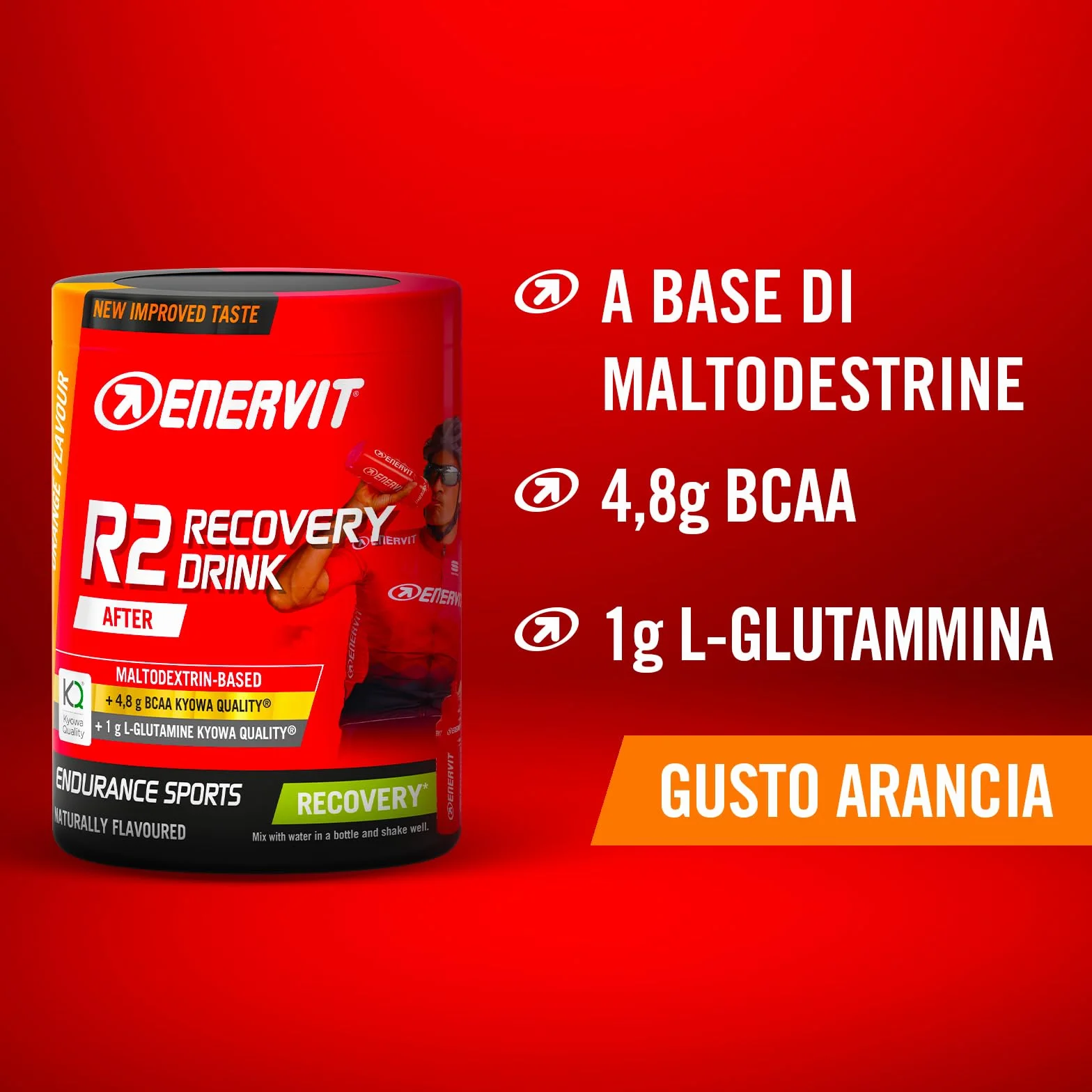 Enervit R2 Recovery Drink Gusto Arancia 400g con Tiamina e Vitamina B6