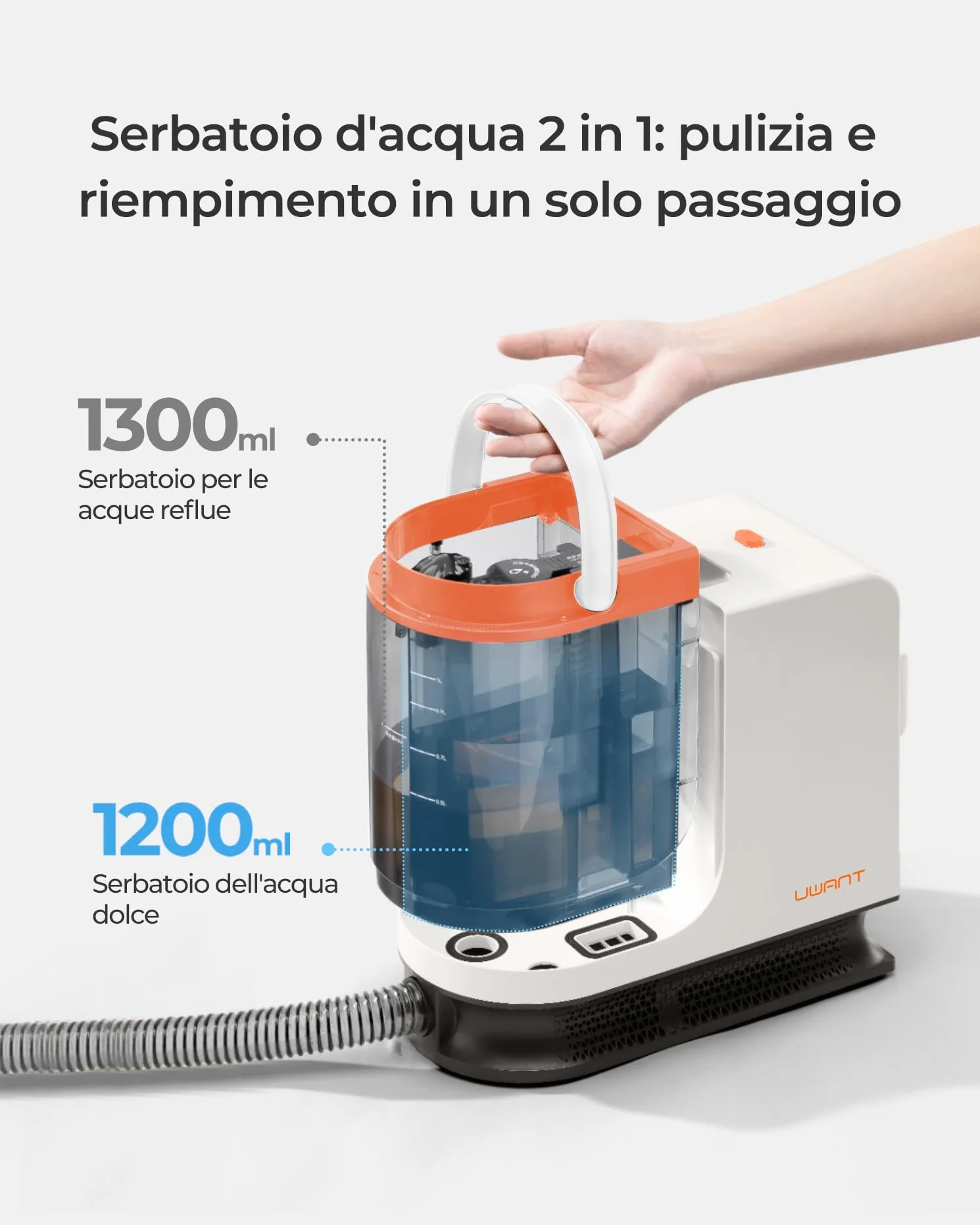 Uwant B200 SE Detergente per mobili 12000 Pa 69 dB