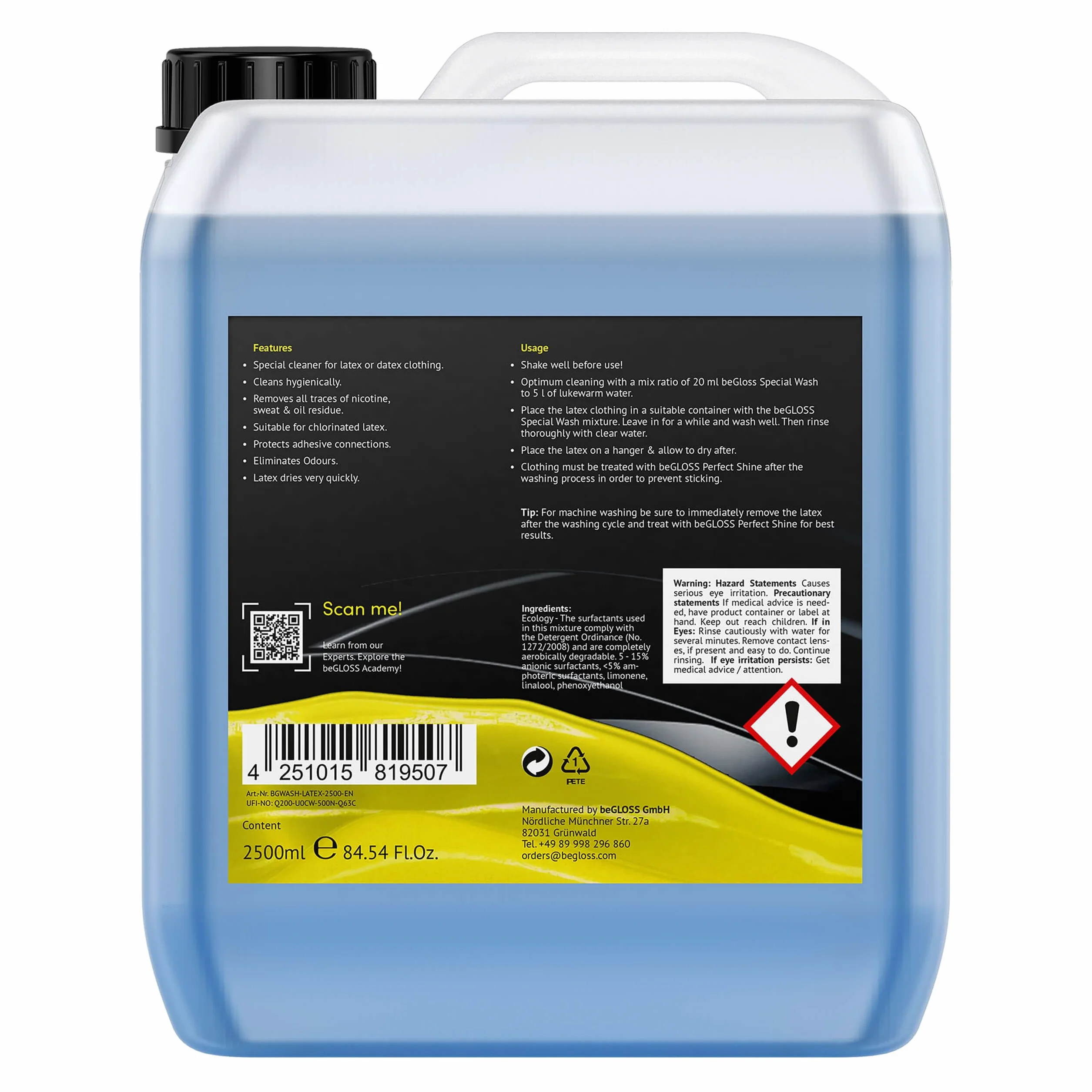 beGLOSS Lavaggio Speciale Latex 2500