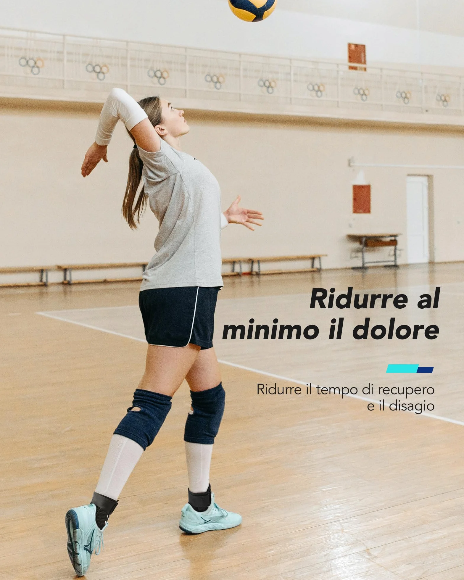Fitomo Cavigliera Ortopedica con Stabilizzatore Staccabile per Distorsione, Tutore Caviglia Sportivo Nero L