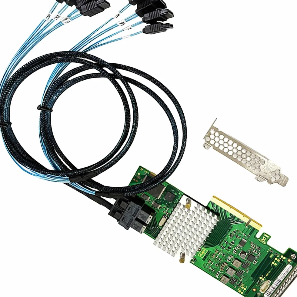 Scheda HBA SAS Compatibile con 9211-8i & LSI 9300-8i Modalità IT PCIe, Scheda di SATA, 8 Porte 12 Gbps PCIe 3.0 x8, Supporto Expander SAS, Controller HBA con 2× Cavi SFF-8643 a 4× SATA per ZFS TrueNAS