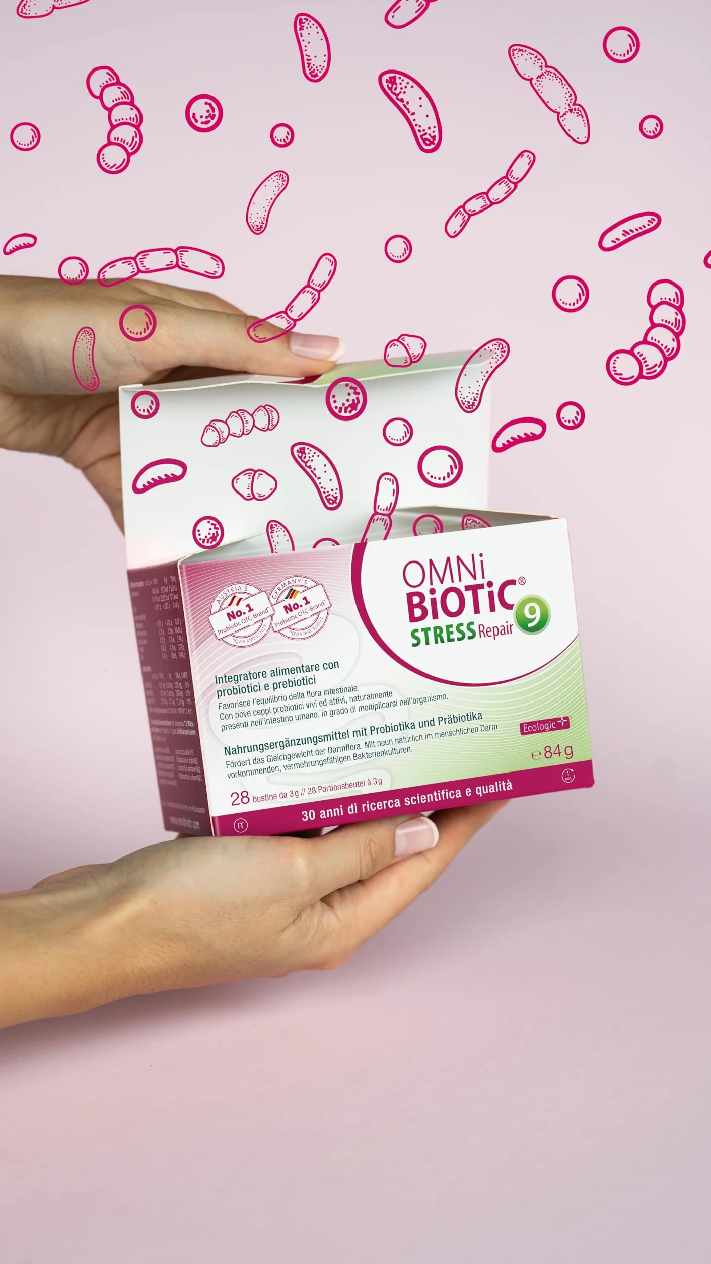 OMNi BiOTiC Stress Repair Proszek z Probiotykami i Prebiotykami 28 x 3g Wegański Bezglutenowy