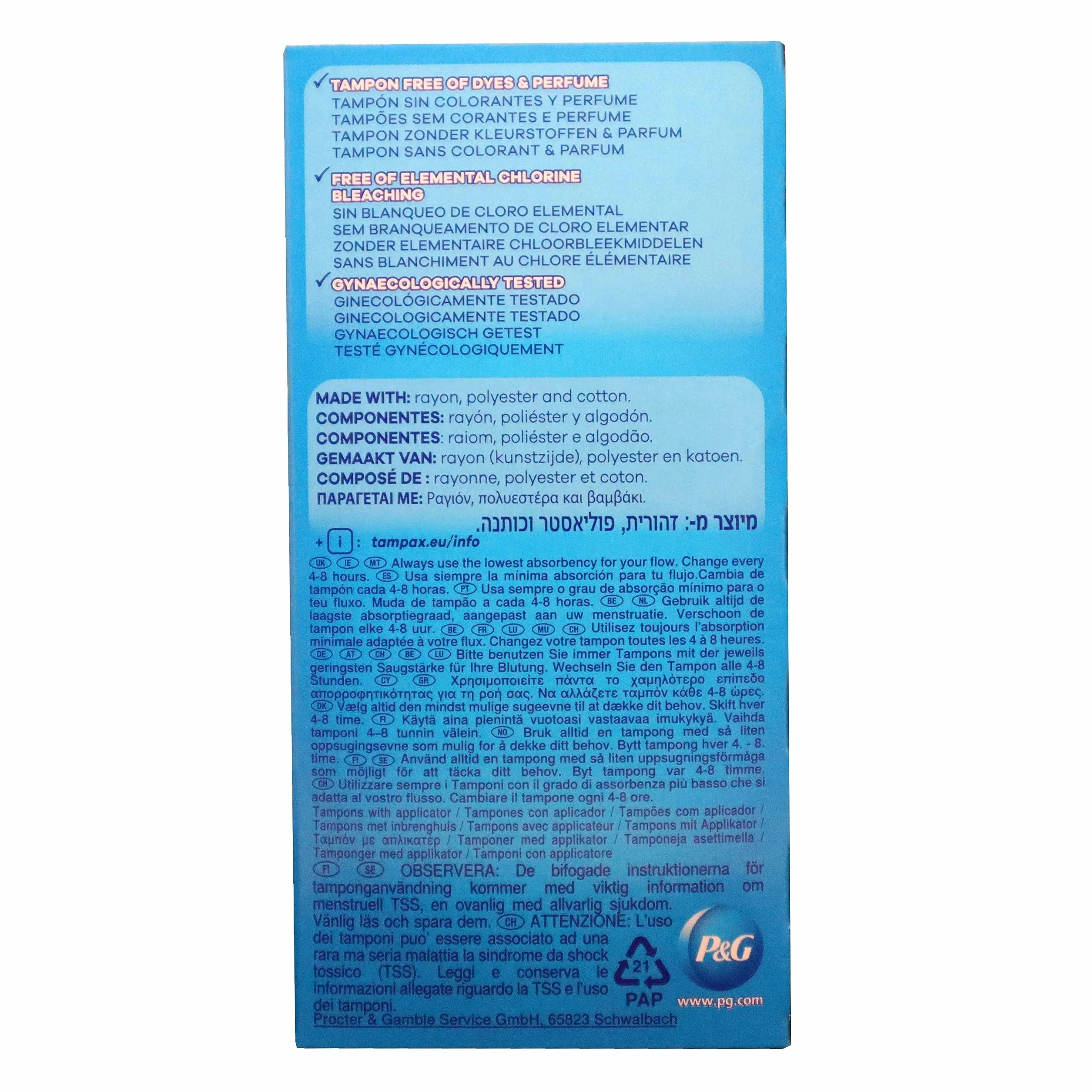 Tampax Pearl Regular Tampone 24 Pezzi