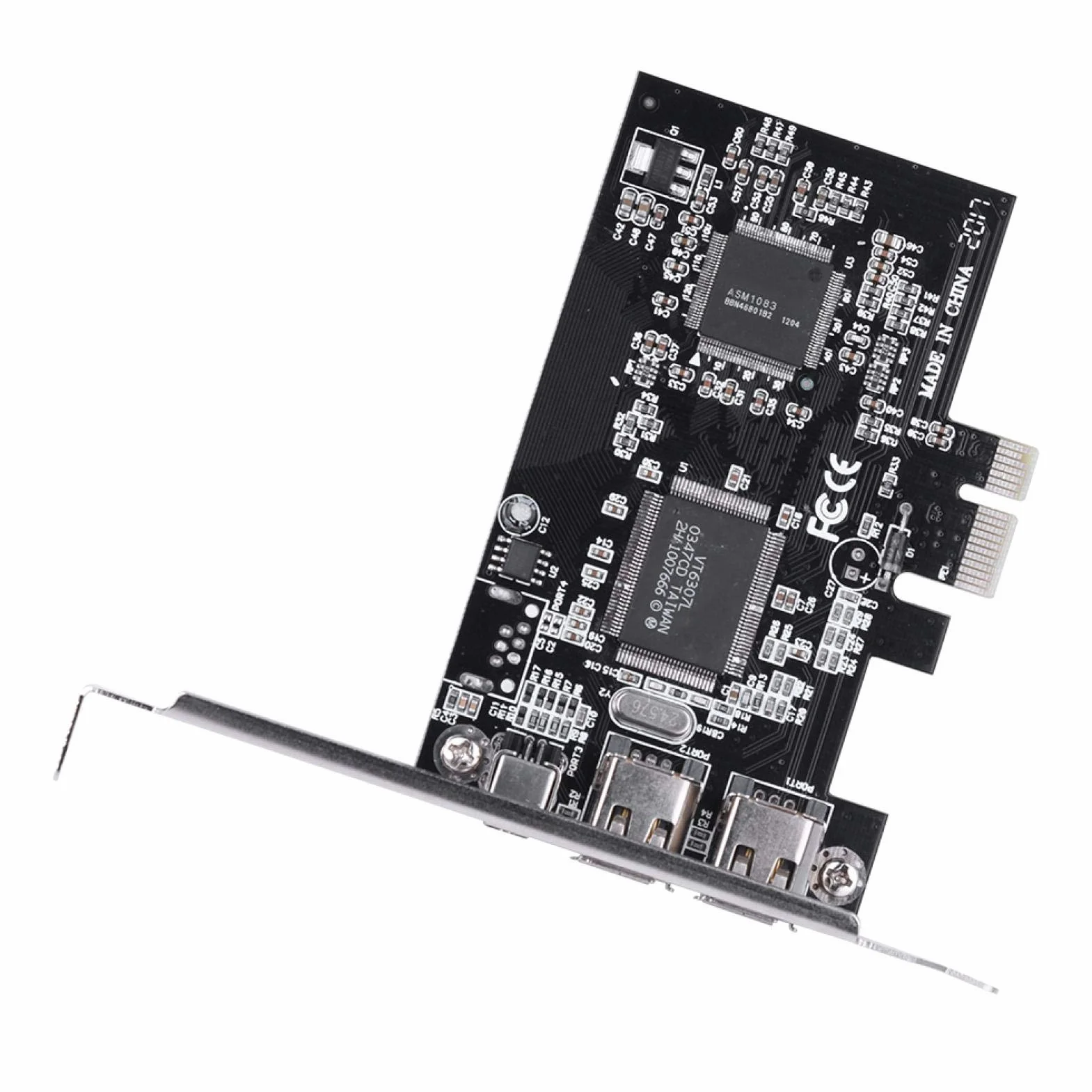 Socobeta Cavo Firewire Plug-And-Play Scheda Controller PCI-E ad Alta velocità Funzionamento simultaneo Computer