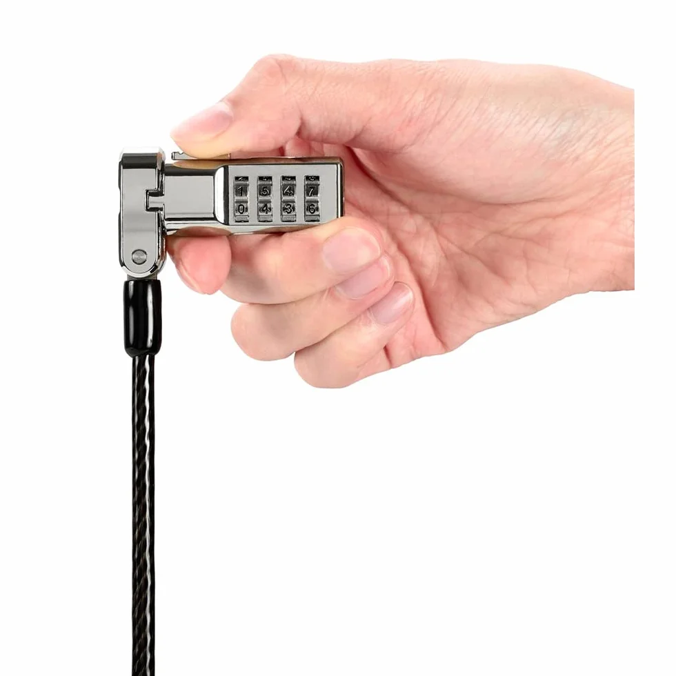 Kensington K62316WW - Kit di blocco per computer portatile, universale, 3 in 1, con cavo flessibile in acciaio al carbonio, 1,8 m