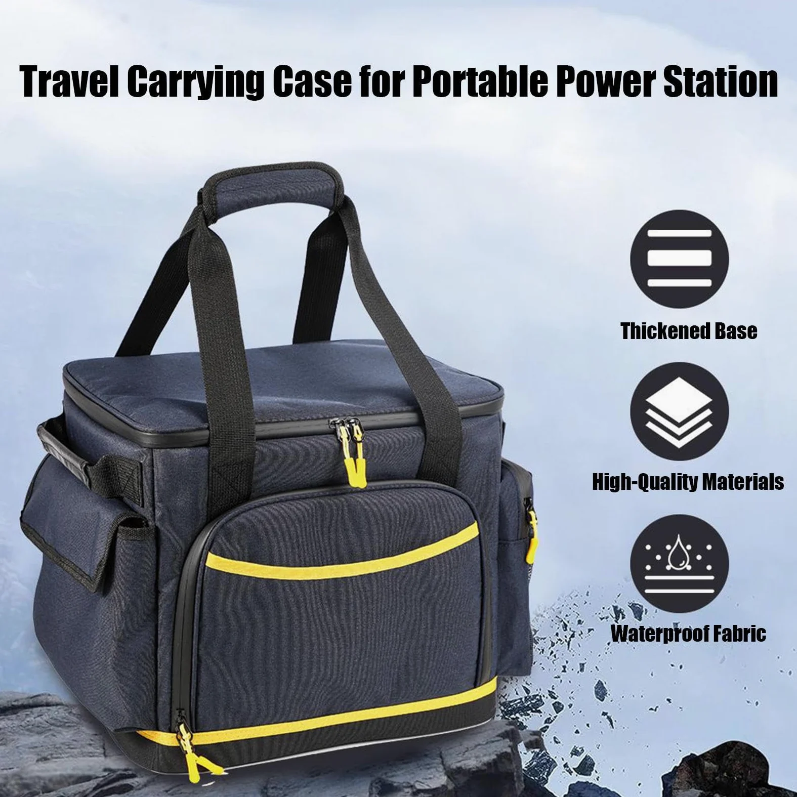 Borsa Porta Cavi Di Ricarica Custodia Multitasca Anti-E Antiurto | Borsa Da Viaggio Per Power Station Custodia Organizer In Tessuto Oxford Per Elettronica Da Viaggio