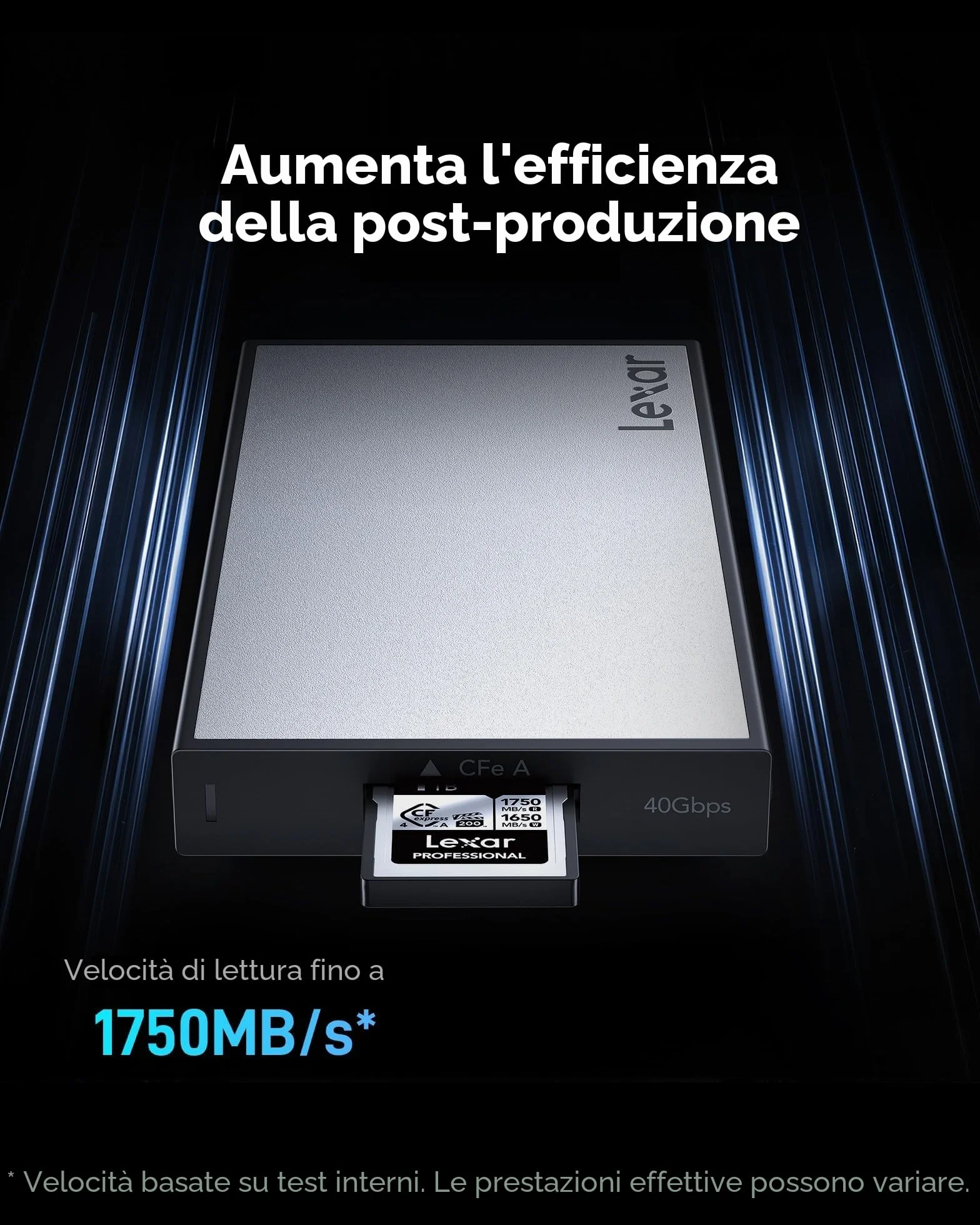 Lexar Professional Silver Series CFexpress 4.0 tipo A scheda 256 GB, scheda CFe fino a 1750 MB/s di lettura, VPG200, 8K Video CF Card, scheda di memoria compatibile con fotocamere Sony Alpha Sony FX