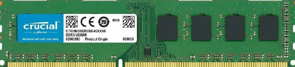Crucial CT102464BD160B Memoria da 8 GB (DDR3L, 1600 MT/s, PC3L-12800, DIMM, 240-Pin)