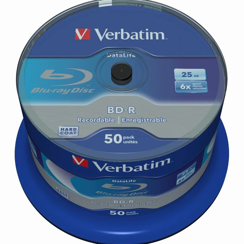 Verbatim 43838 BD-R da 25 GB, 6X, 50 Pezzi