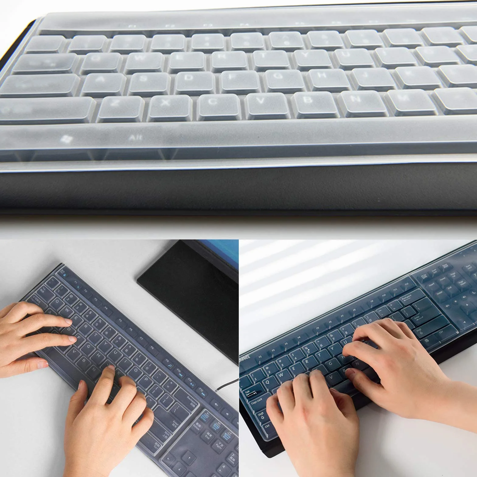Protezione Per Tastiera Sottile Pellicola Di Protezione Della Tastiera Protezione Universale Per Tastiera Per Computer,Cover Protettiva Ultrasottile,Impermeabile Antipolvere,1 Pezzo Trasparente