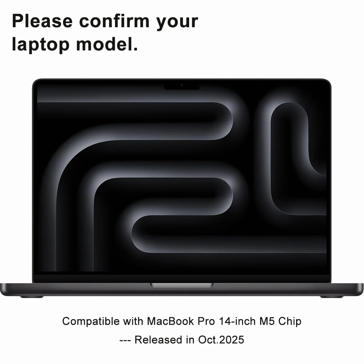 Protezione per trackpad per MacBook Pro 14" M5 Chip A3434 2025, antigraffio, antipolvere, per tastiera, touchpad, accessori (opaca)