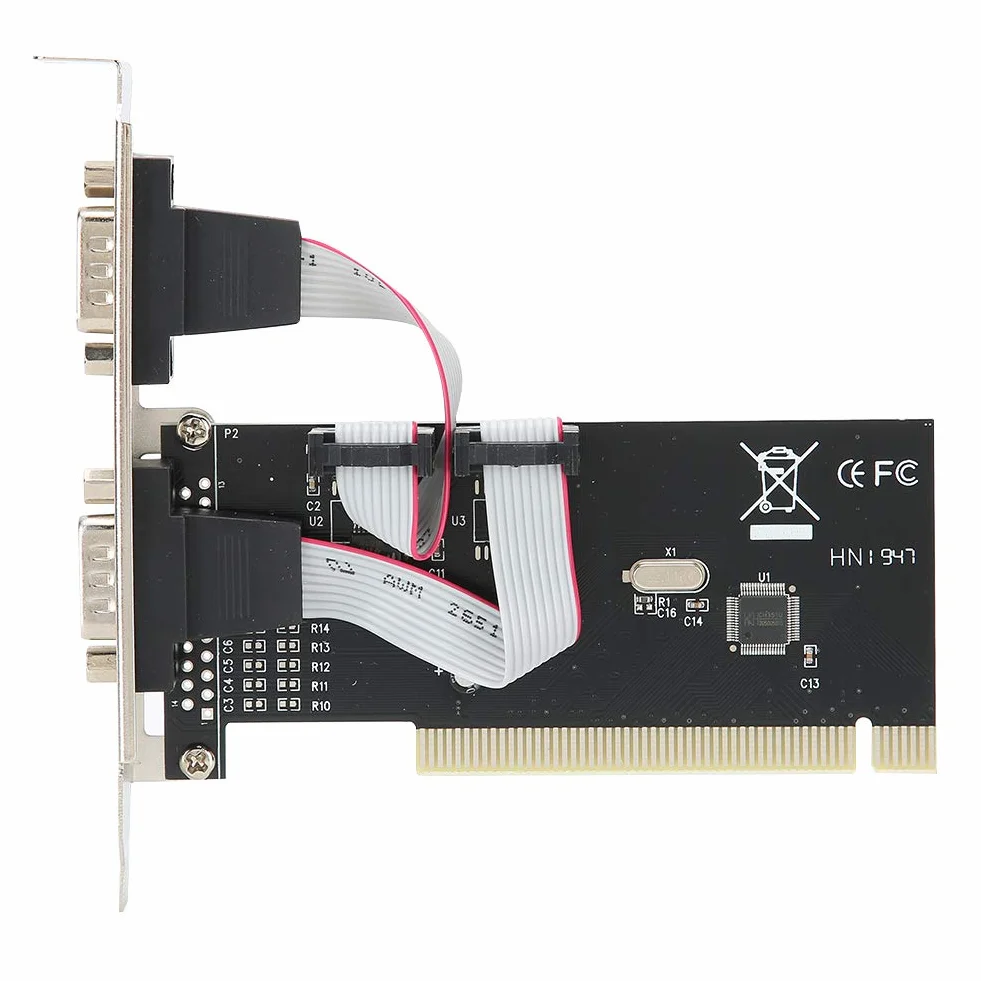 Serial Port Cards, PCI-2 Serial Port Card PCI-Express 2-Port DB9 Serial Controller Card Scheda di Estensione per Desktop