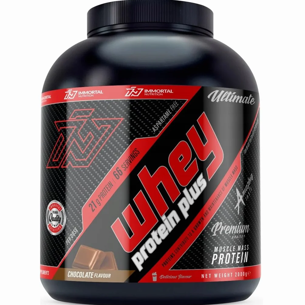 Immortal Nutrition Whey Protein Plus Proteine in Polvere 2000 g Cioccolato