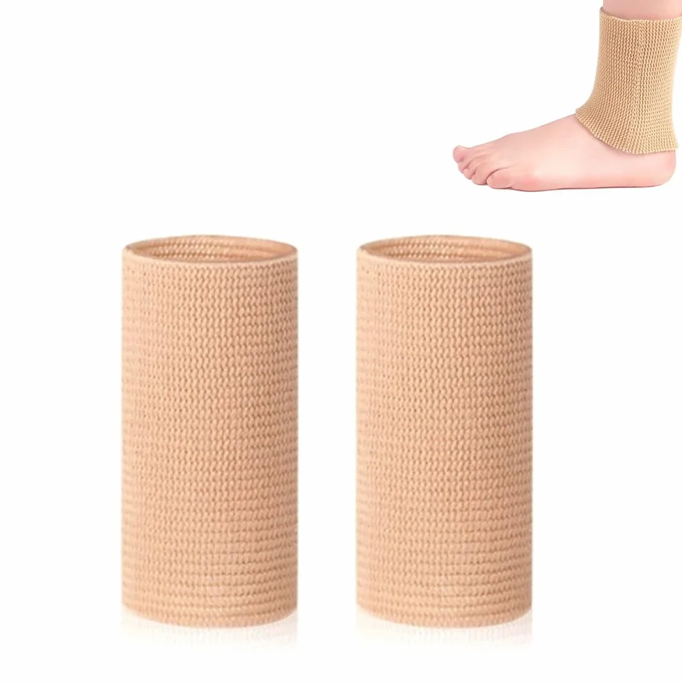Protezione per caviglia maniche in gel calze a compressione 1 paio pattinaggio artistico