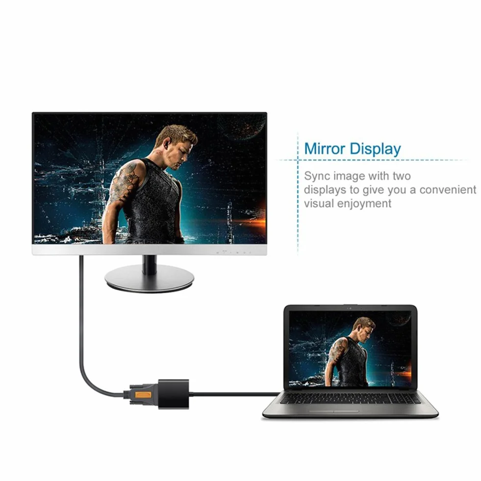 Adattatore USB 3.0 a VGA, Scheda Video Esterna per PC Laptop Windows 10/8/7