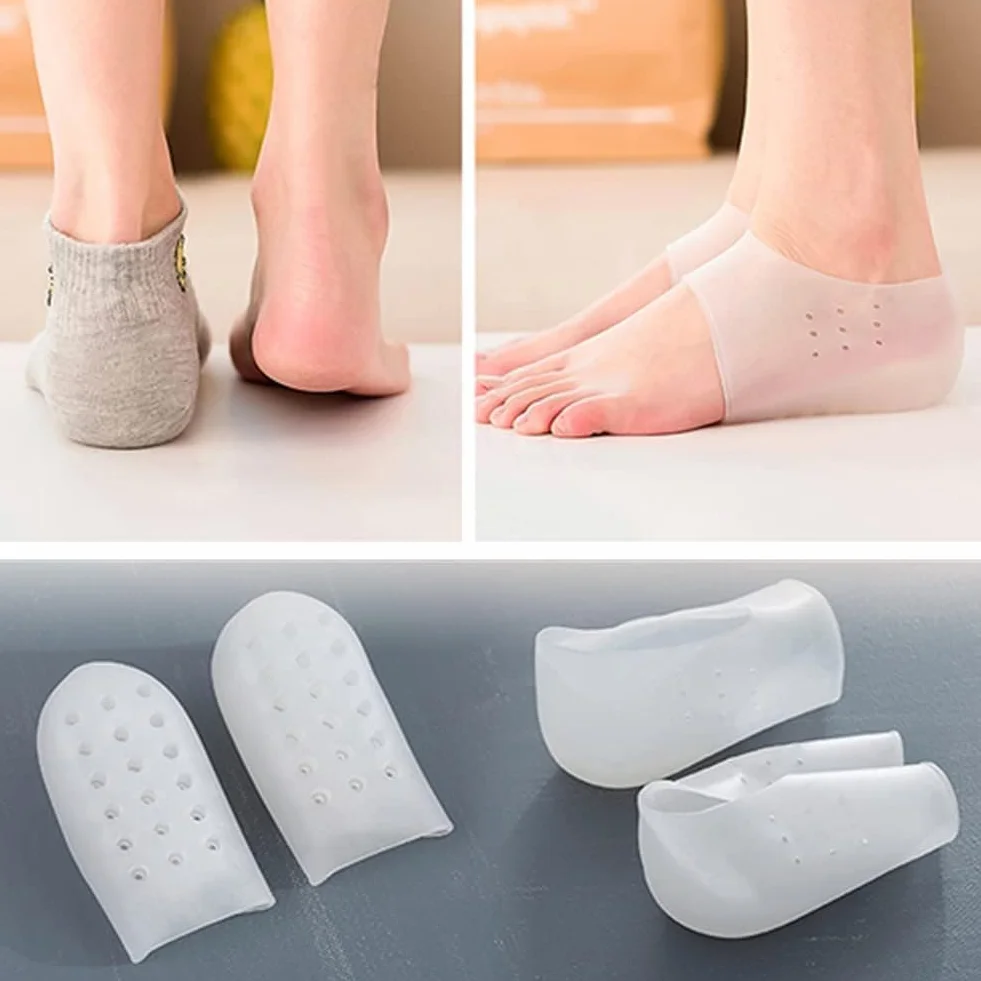 Solette Rialzanti Invisibili Silicone 4cm Skin Color Unisex Massaggio Piede