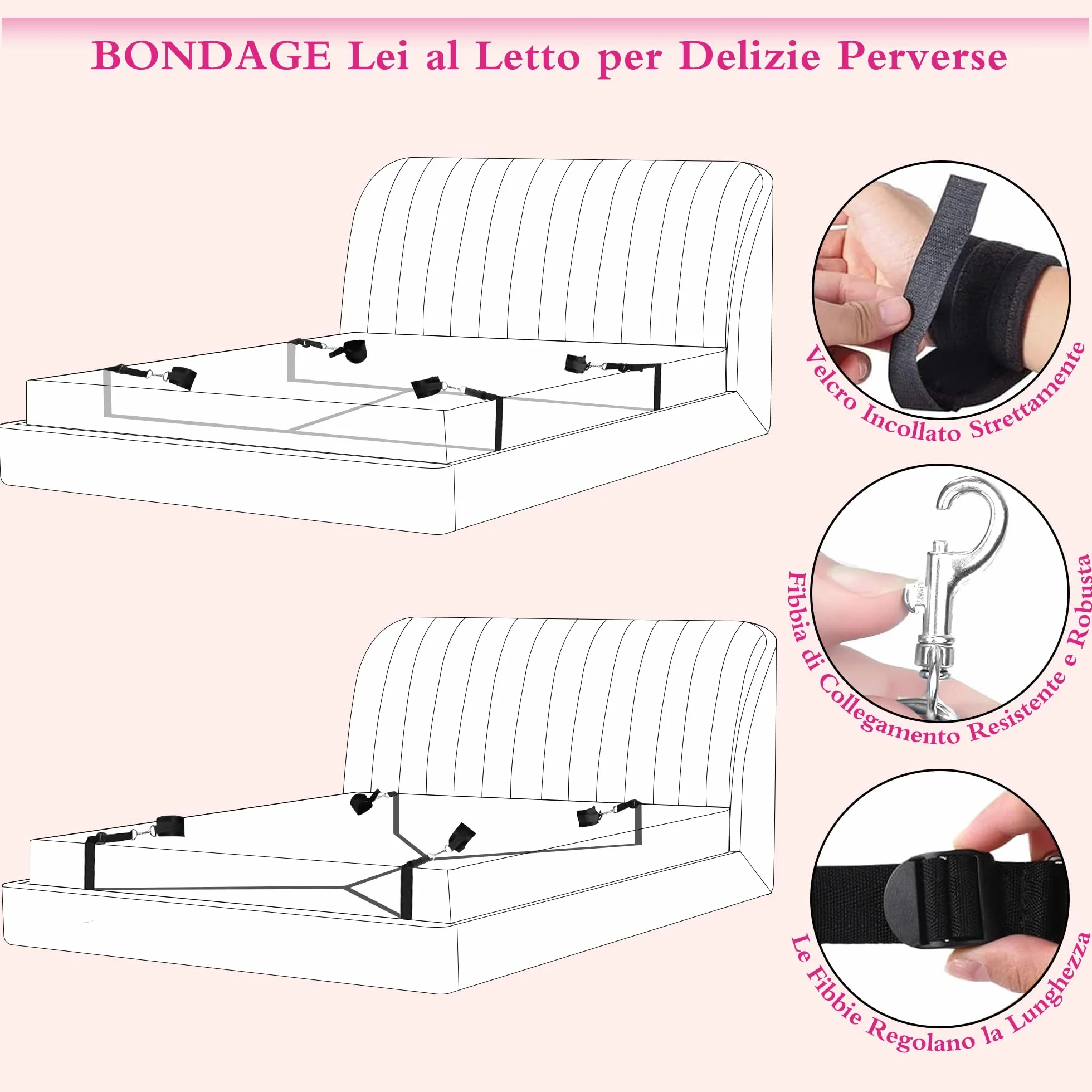 Manette in Metallo Nere