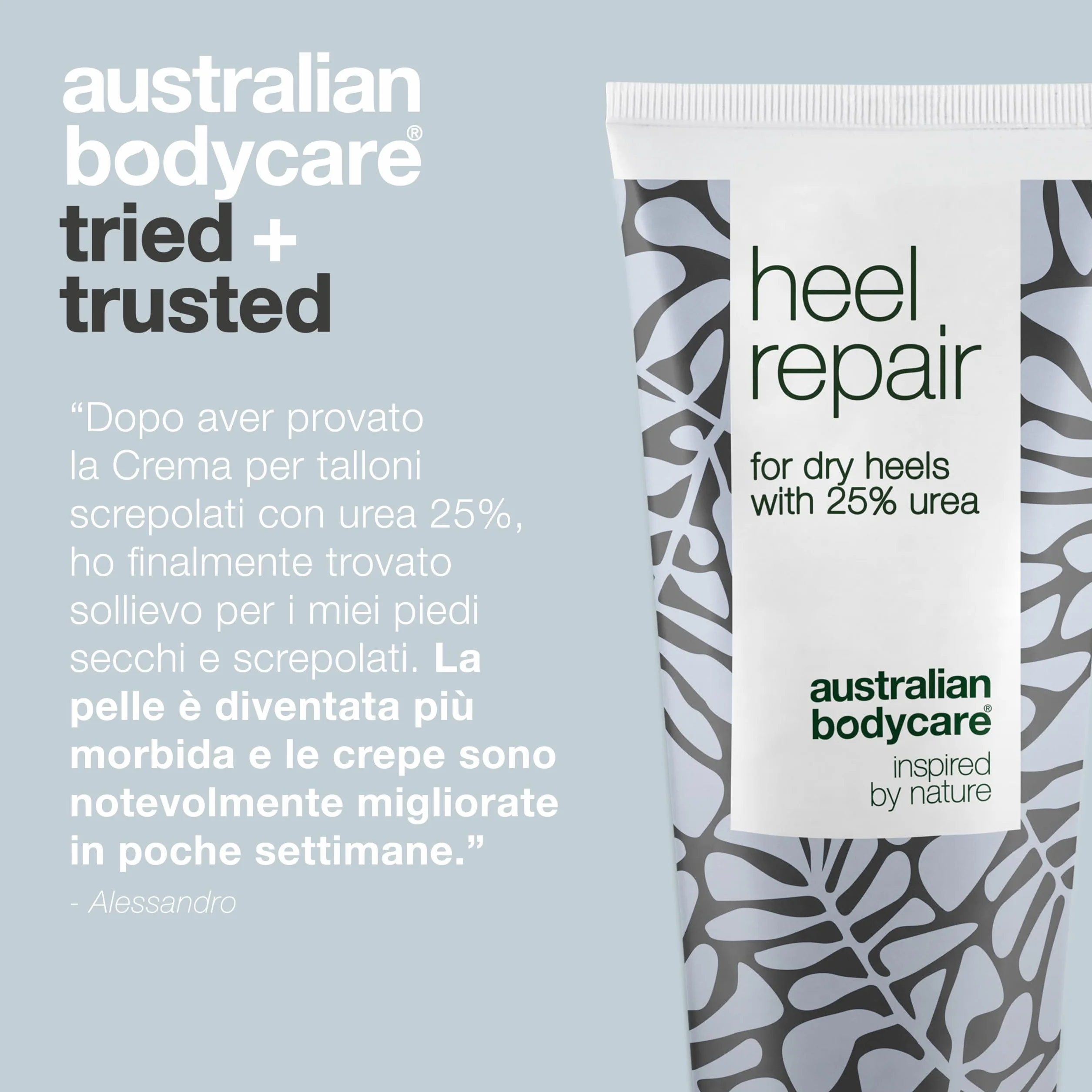 Australian Bodycare Heel Repair Crema Piedi 100 ml 25% Urea Tea Tree Oil