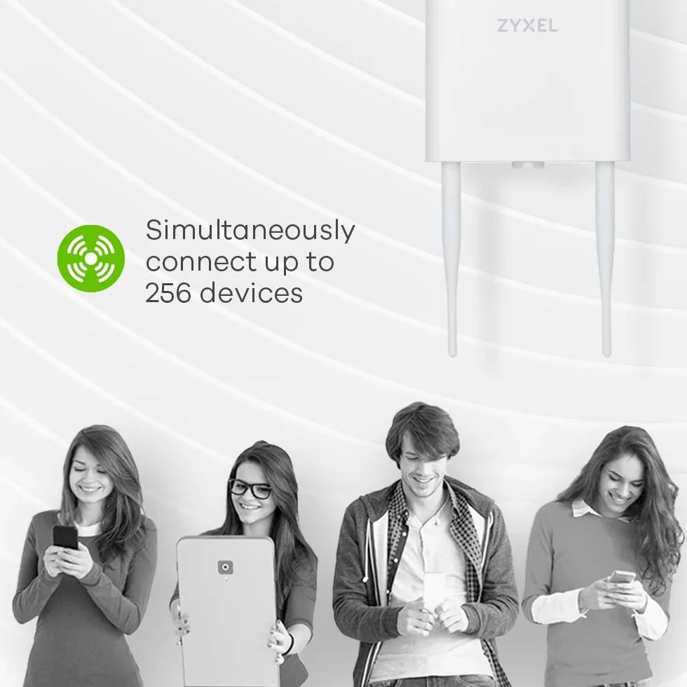 Zyxel NWA55AXE 1775 Mbit/s Bianco Supporto Power over Ethernet [PoE] (NWA55AXE OUTDOOR AP STANDALONE - NEBULAFLEX WIRELESS ACCESS POINT)