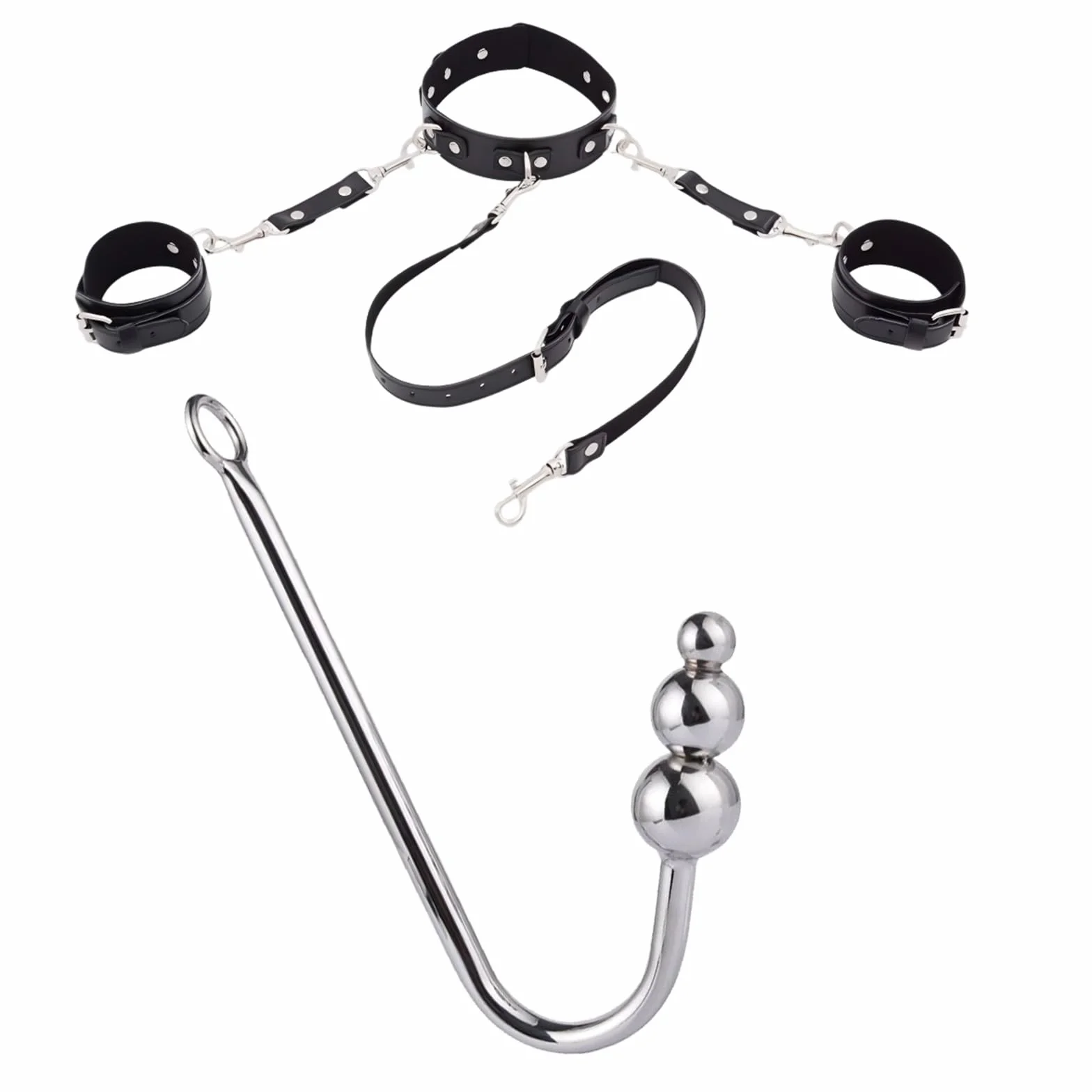 Gancio anale per donne, set di ganci bondage BDSM, giocattolo estremo, collare fetish