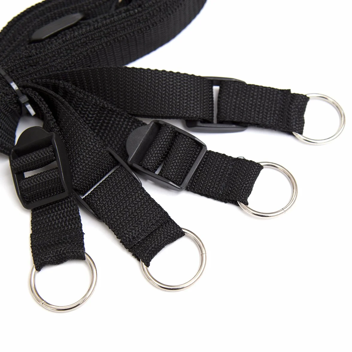 BONDAGERIE Manette per letto, mani e piedi, cavigliere e benda occhi, Rosso