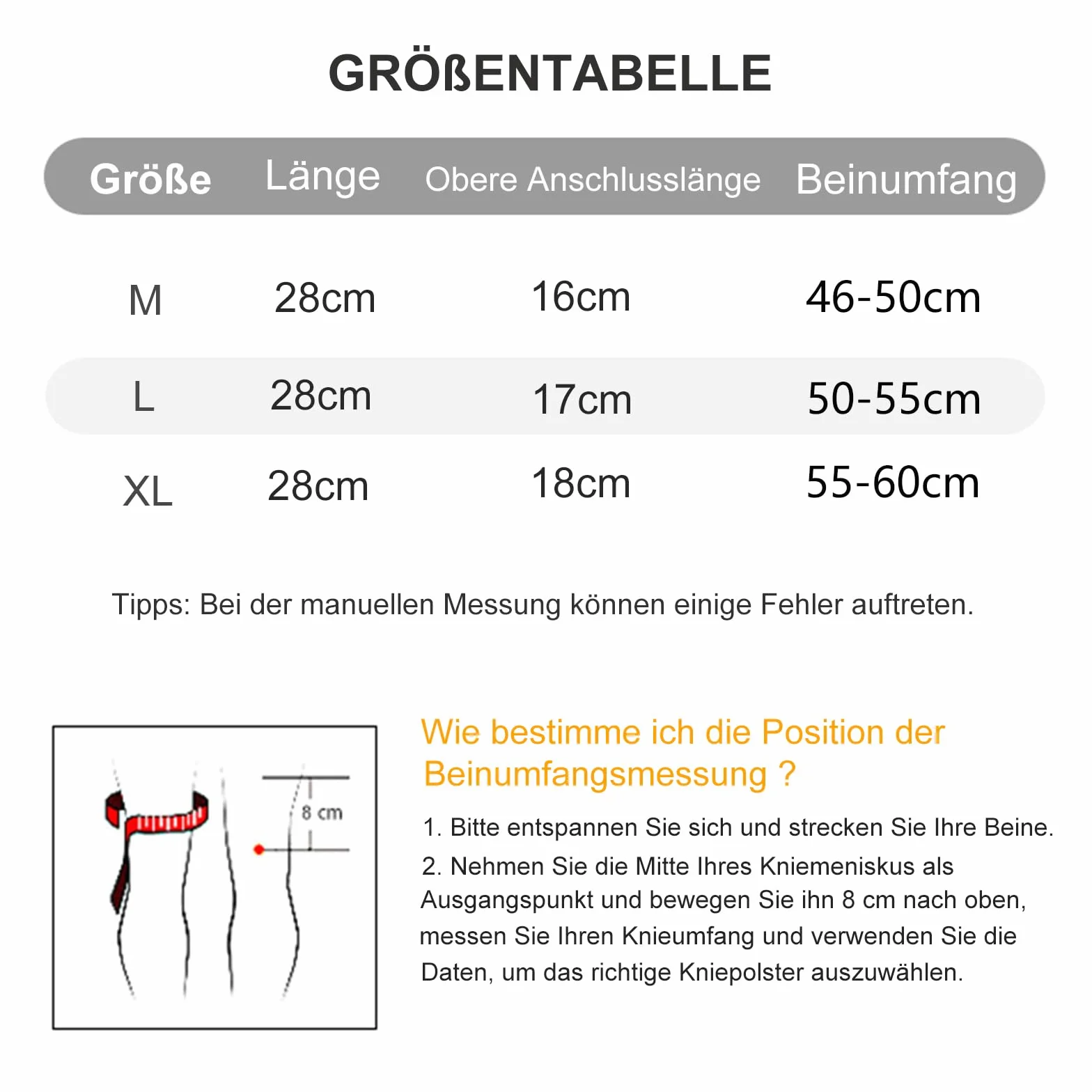 Tutore Ginocchio Elastico Compressione Sportiva per Dolori Articolari, Artrite, ACL, Recupero Lesioni, Corsa 2 Pezzi (M, Beige)