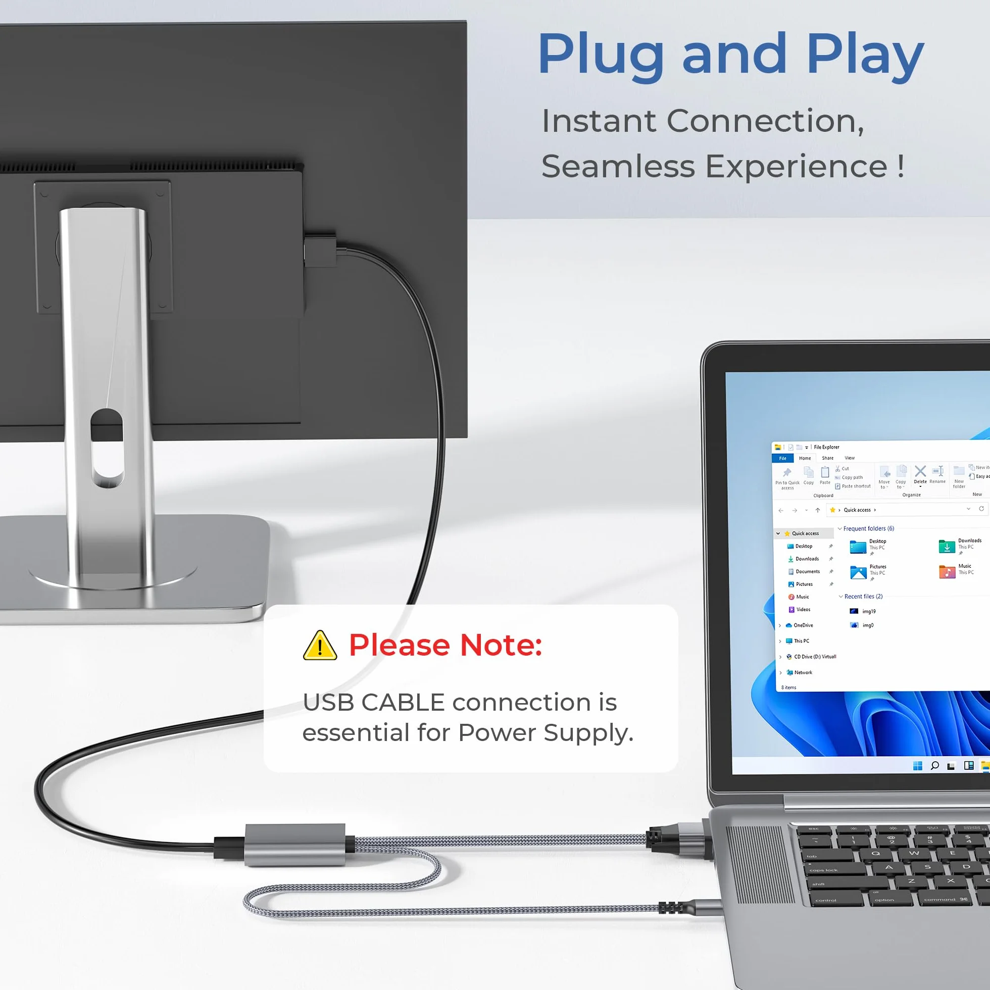 Elebase Adattatore VGA a HDMI,1080P con Audio, Converter Adapter VGA Maschio a HDMI Femmina Connettore per Computer/Laptop/Desktop/PC a TV/Monitor/HDTV/Proiettore