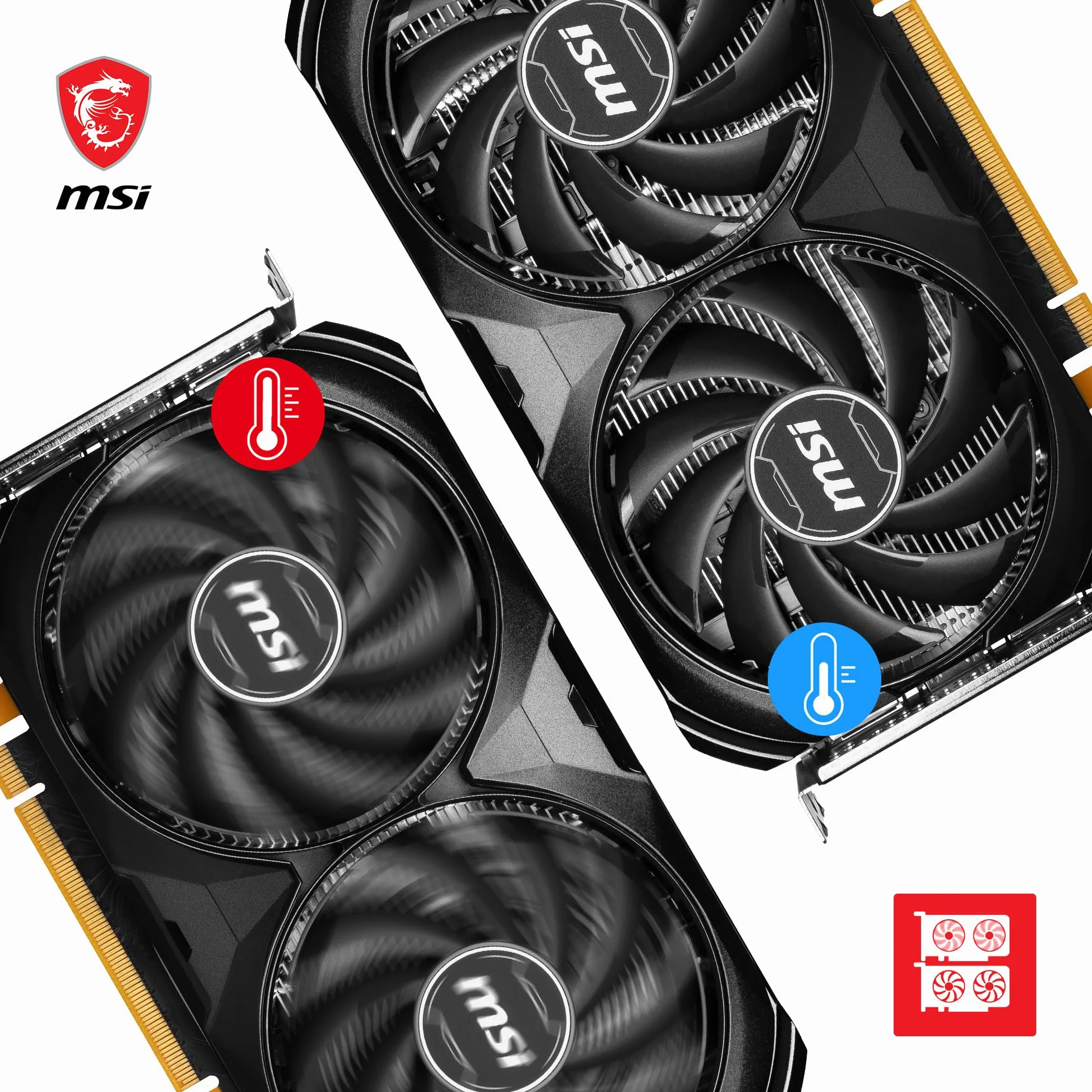 MSI GeForce RTX 4060 VENTUS 2X BLACK 8G OC Scheda Video Gaming, 8GB GDDR6 (17 Gbps / 128-bit), PCI Express Gen4, 8-pin x1, DisplayPort x3 (v1.4a), HDMI 2.1 - Ventole TORX 4.0, Tecnologia ZERO FROZR