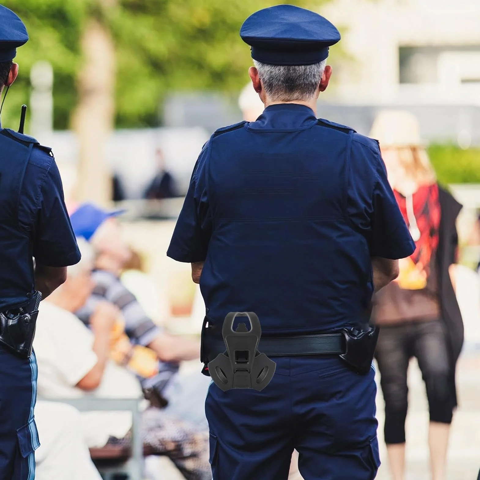 Custodia per manette a sgancio rapido Nero