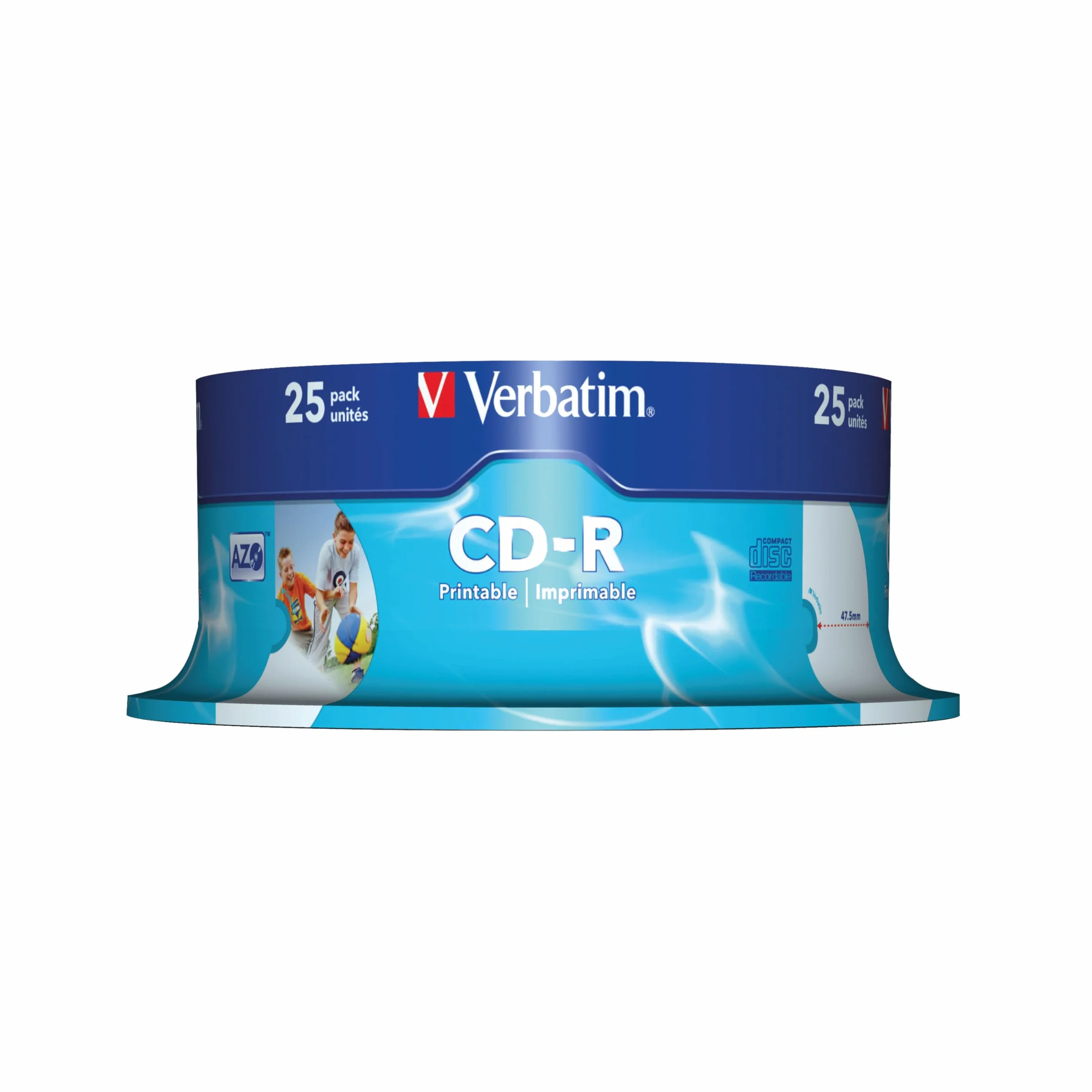 Verbatim CD-R 80MIN Datalife PLUS, Confezione da 25