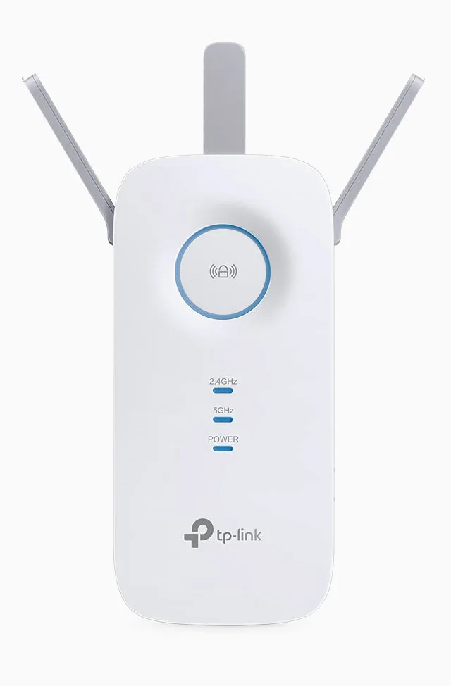 TP-Link RE450 Ripetitore WiFi Wireless, Velocità Dual Band AC1750Mbps, WiFi Extender e Access Point, Compatibile con Modem Router WiFi, 1 Porta Gigabit, Tecnologia TP-Link OneMesh, Bianco