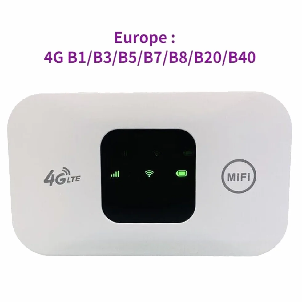MiFi 150Mbps WiFi Modem Car Mobile WiFi Wireless Hotspot Supporto 10 Utenti con Slot per Scheda SIM