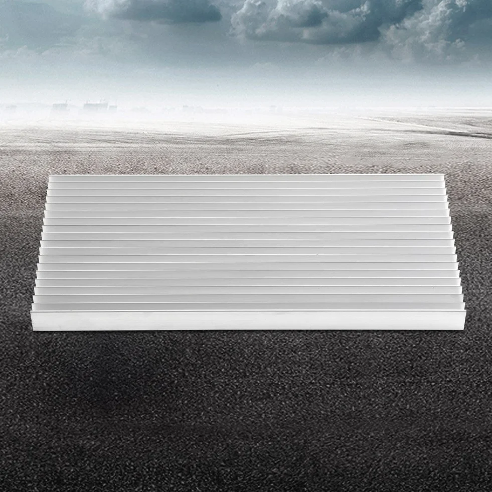 Jadeshay Dissipatori LED 1pc Dissipatore di Calore in Alluminio Heatsink per Dispositivi a Semiconduttore a Transistor a luce LED ad alta Potenza, 300 * 140 * 20 MM, Bianco